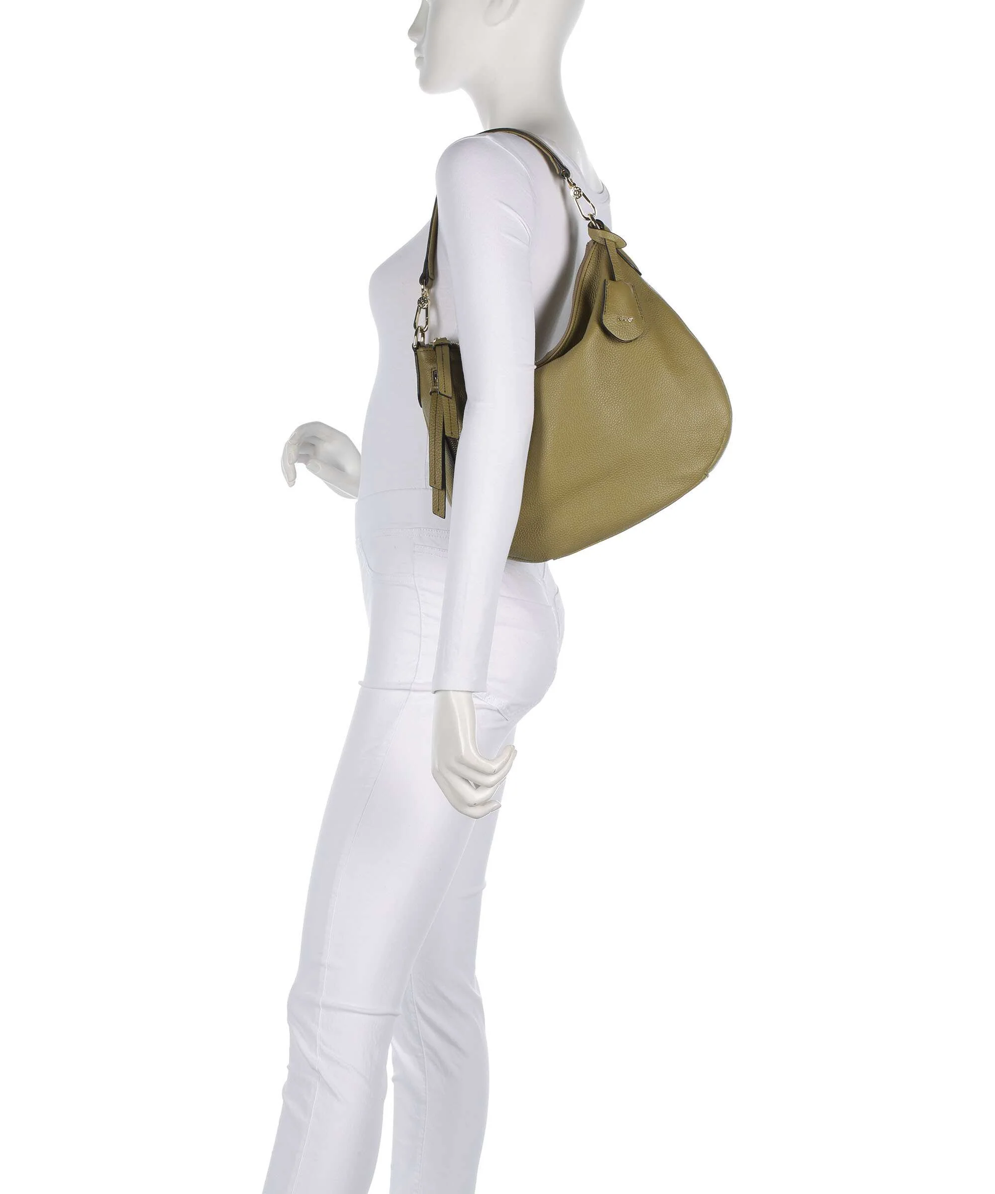 Abro Adria Juna Small Hobo bag mud - Image 3