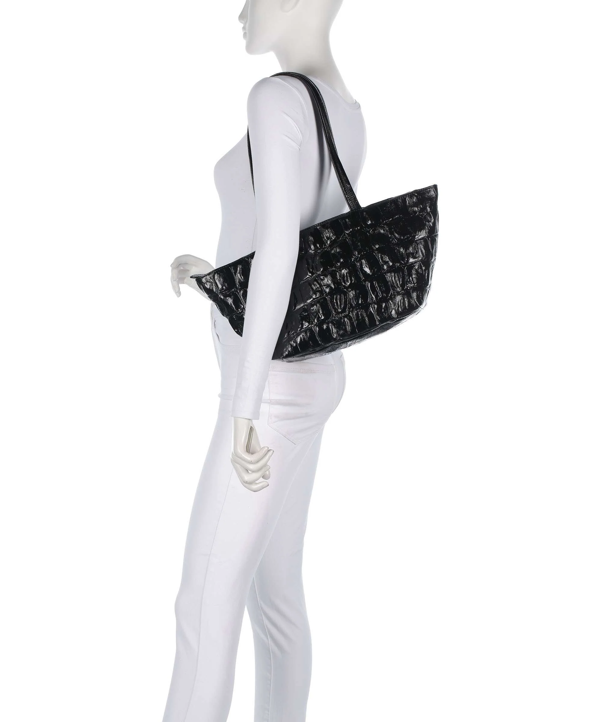 Abro Maxi Cocco Alba Shoulder bag black/nickel - Image 3