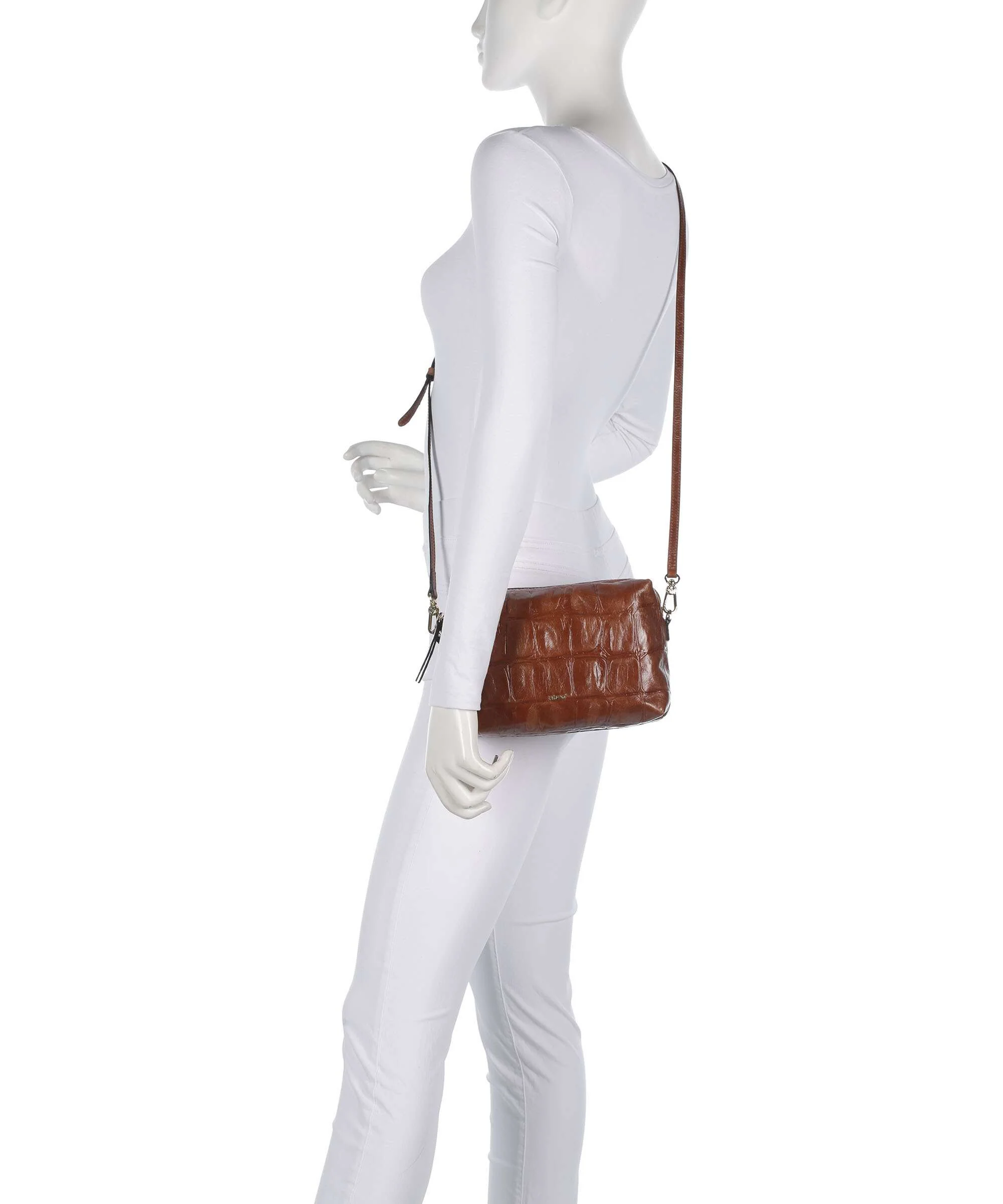 Abro Maxi Cocco Kaia Crossbody bag caramel/cognac - Image 3