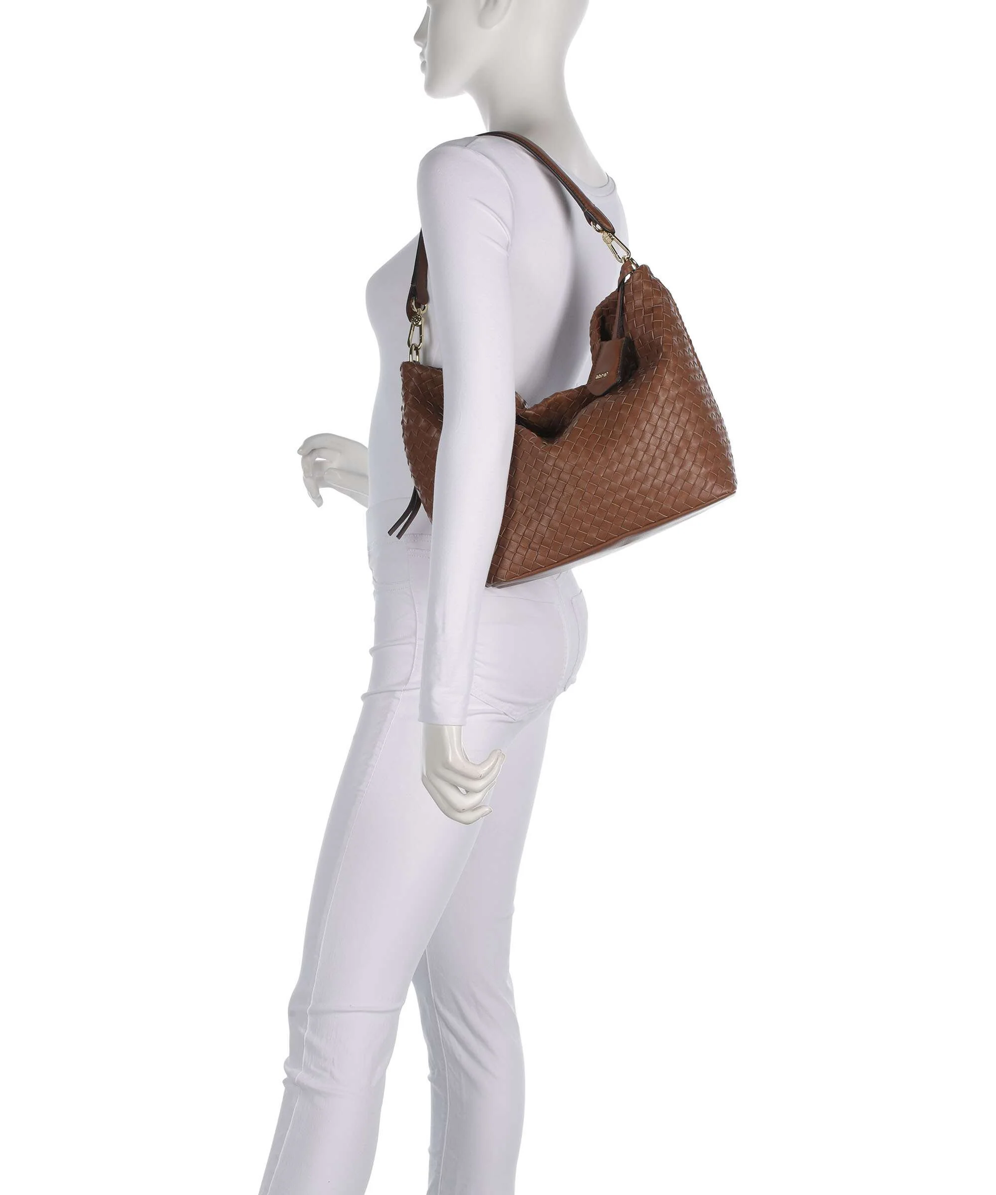 Abro Piuma Ebony Hobo bag caramel/cognac - Image 3
