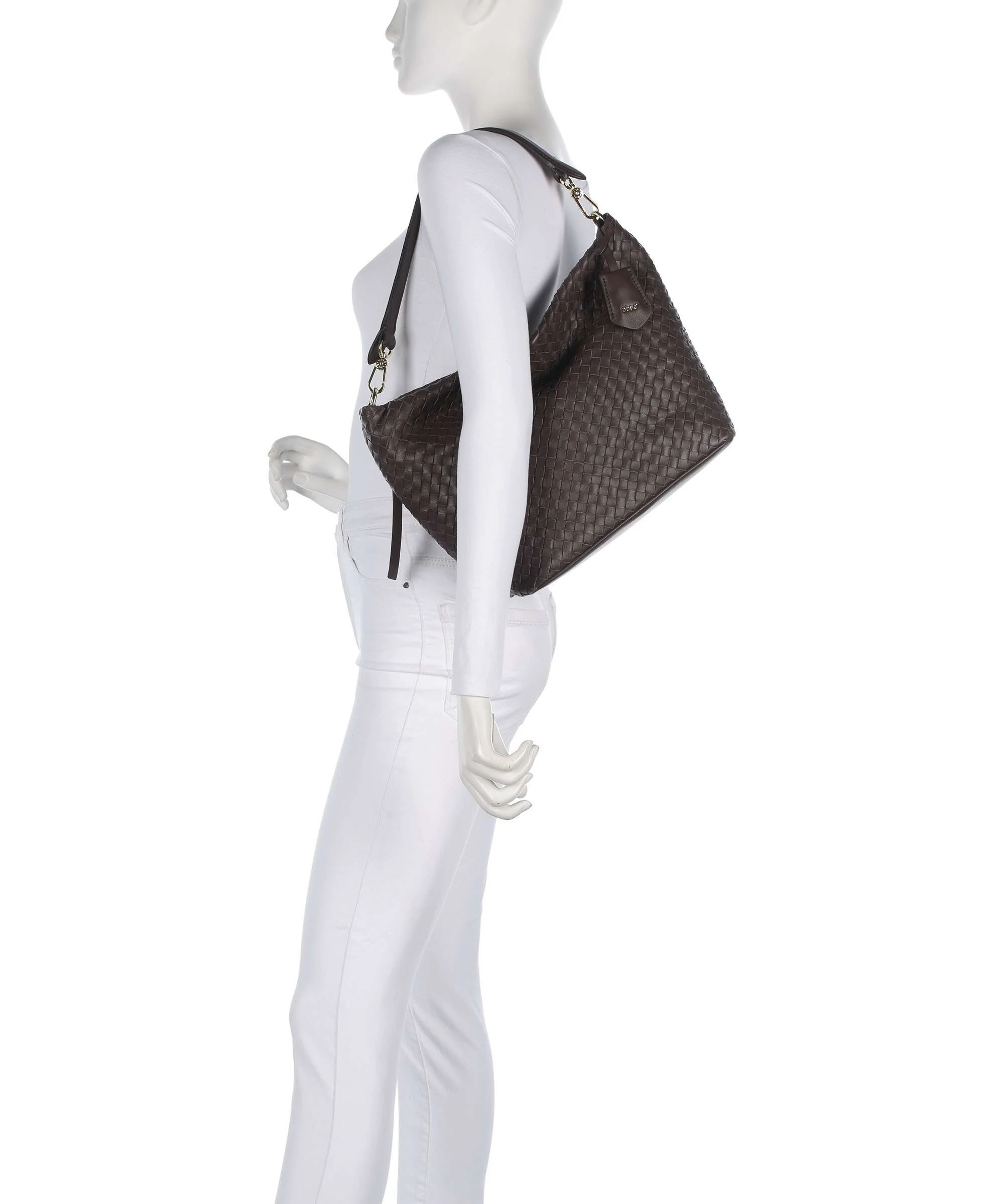 Abro Piuma Ebony Hobo bag wood - Image 3