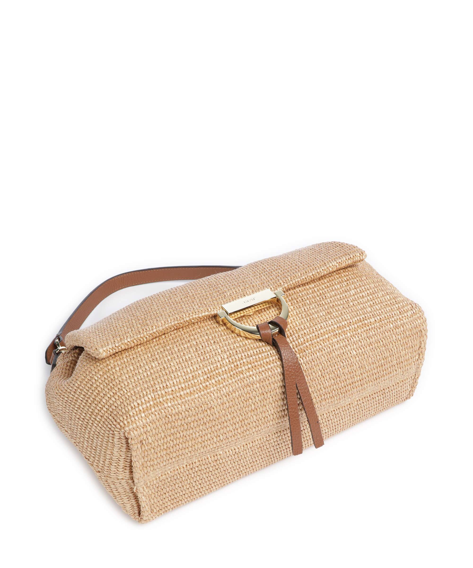 Abro Raffia Classica Temi Large Shoulder bag natural - Image 5