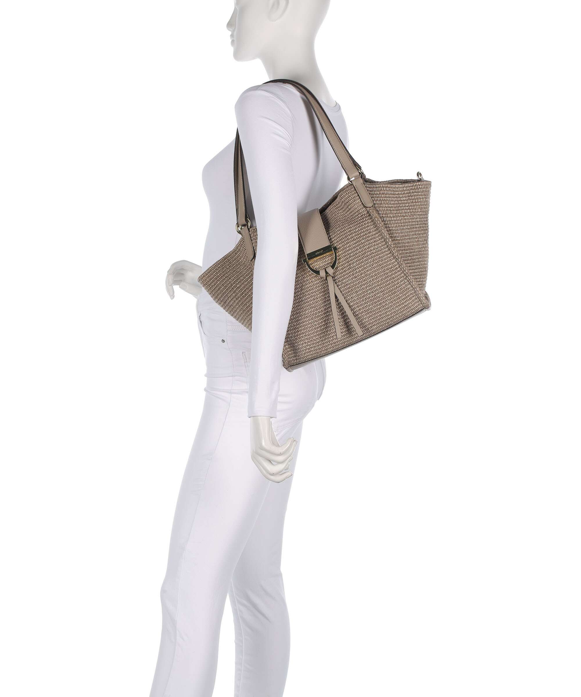Abro Raffia Classica Temi Tote bag siena - Image 3