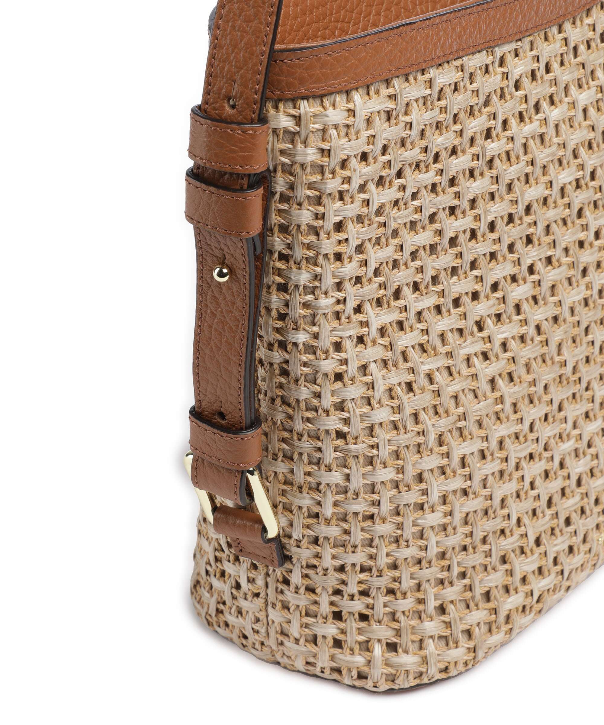 Abro Raffia Cordino Cosmo Crossbody bag caramel/cognac - Image 4