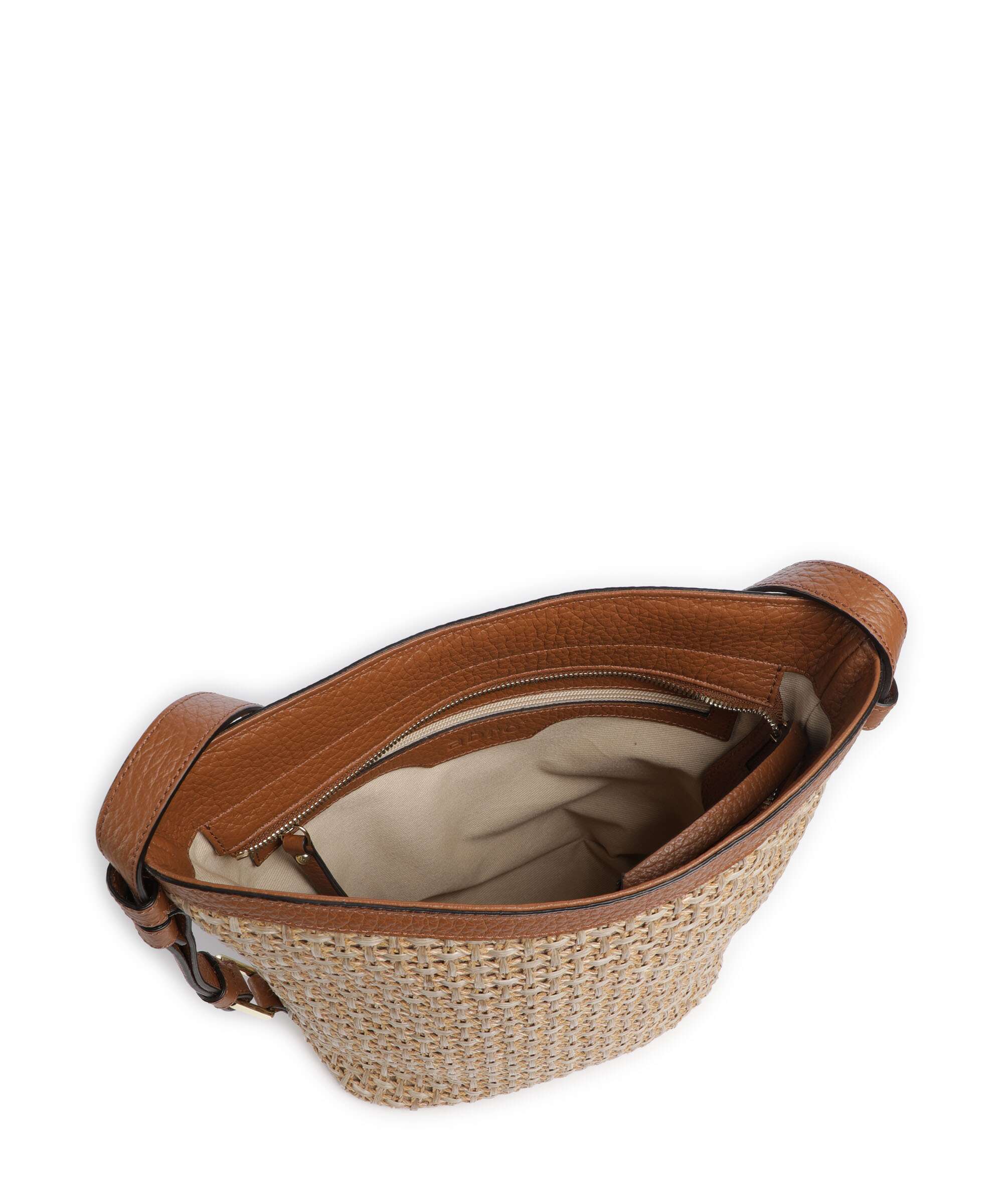 Abro Raffia Cordino Cosmo Crossbody bag caramel/cognac - Image 6