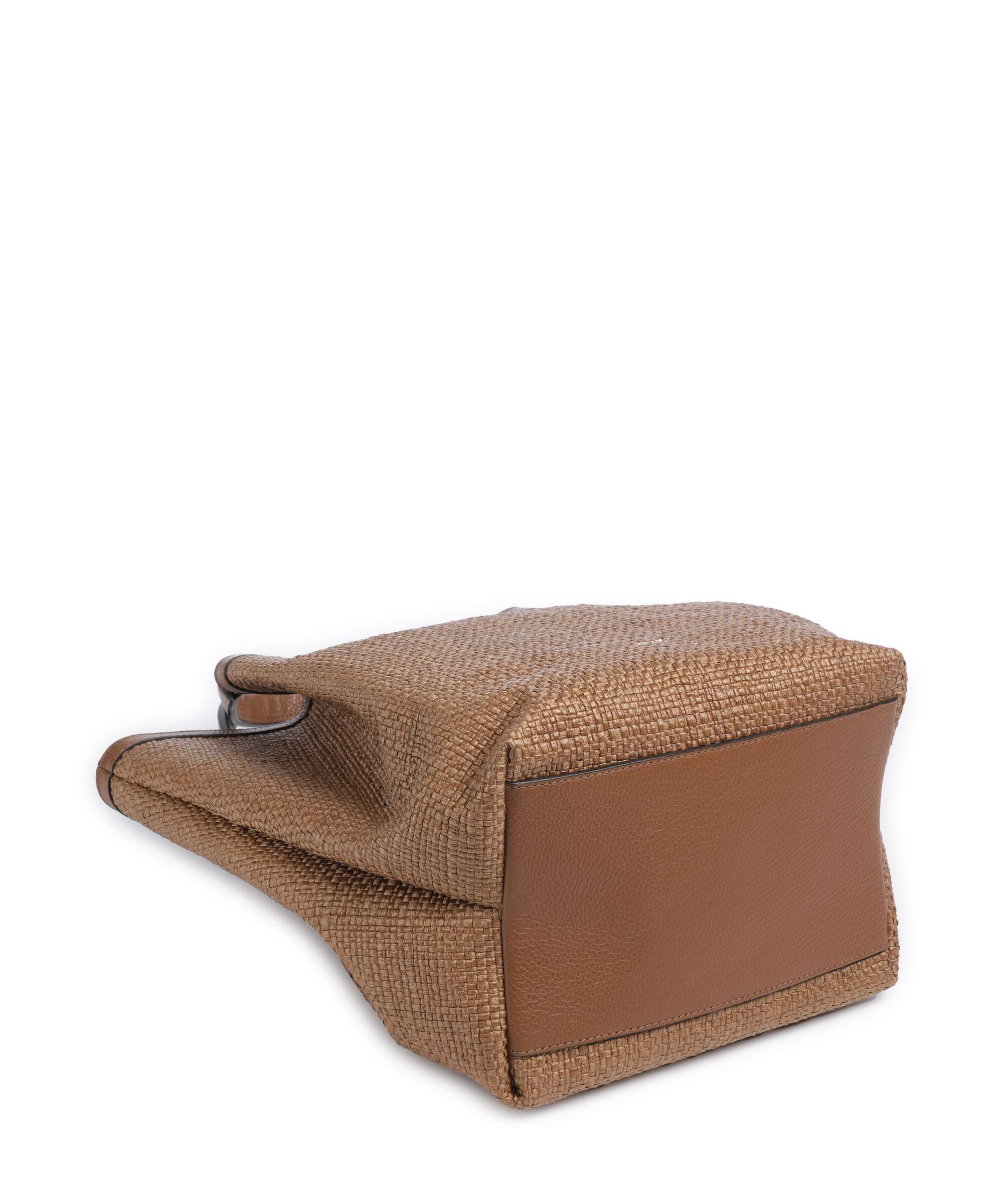 Abro Raffia Intreccio Essential Medium Handbag caramel/cognac - Image 4