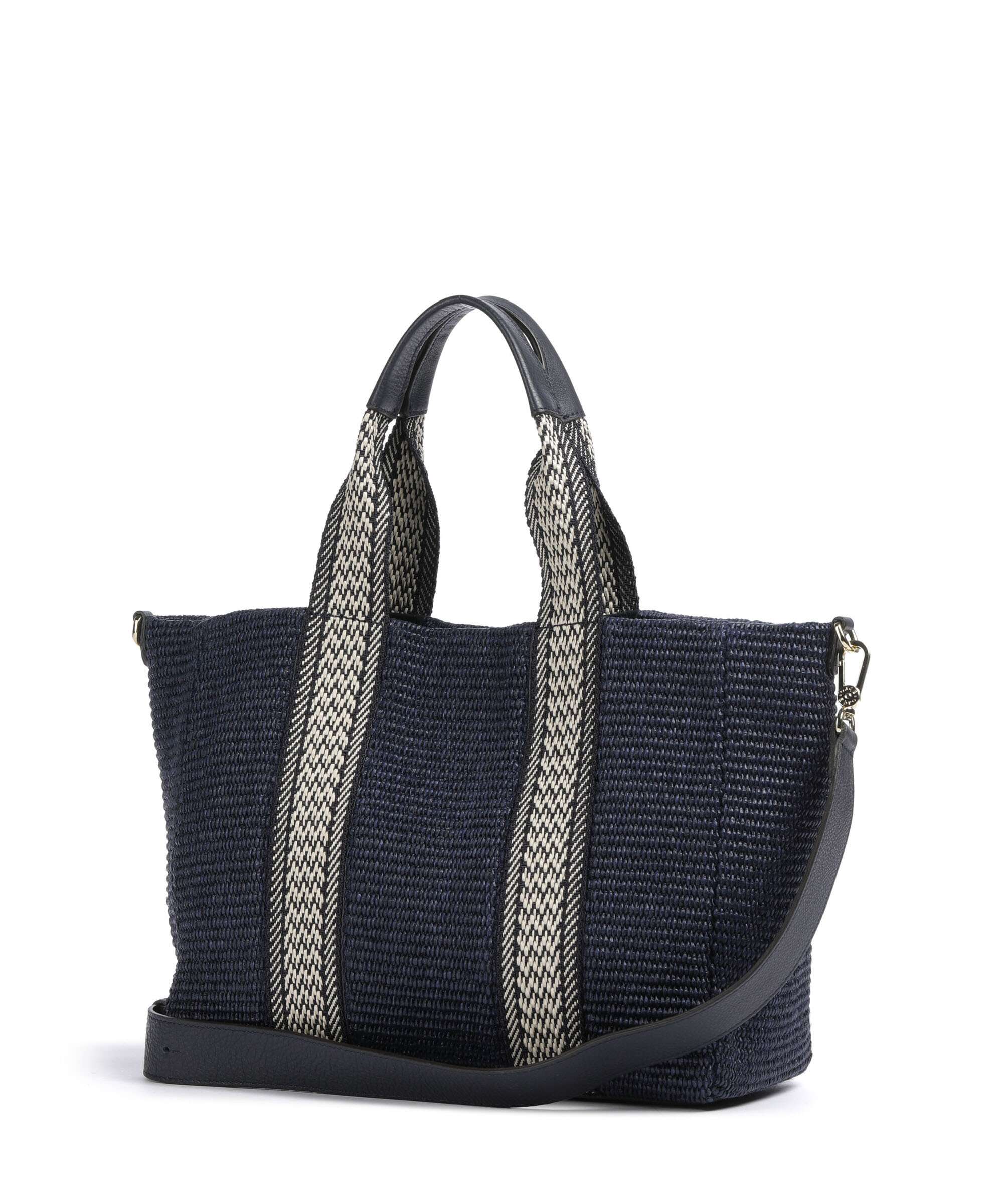 Abro Raffia Kaia Tote bag navy - Image 2