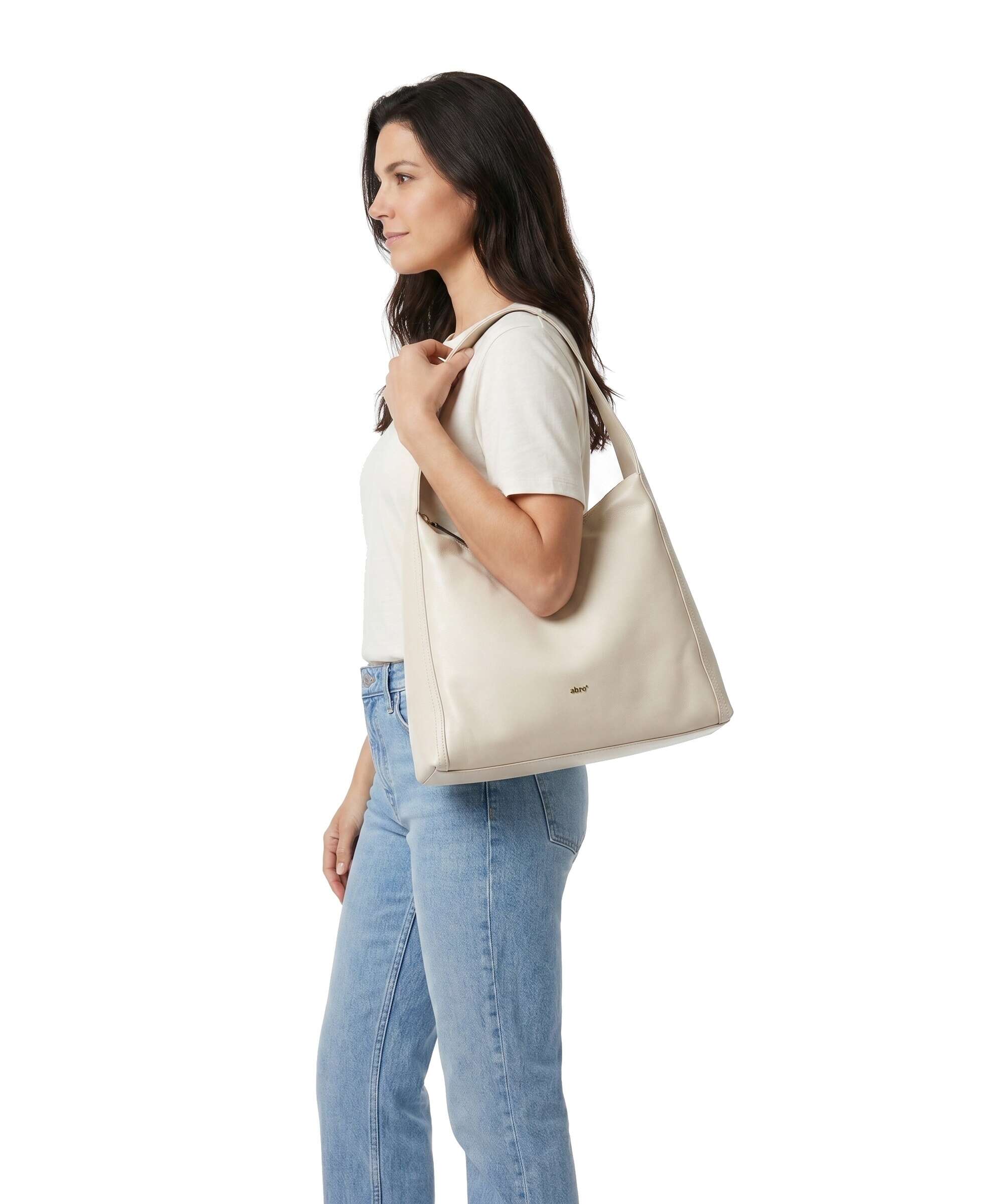 Abro Rosa Light Amber Hobo bag beige - Image 3