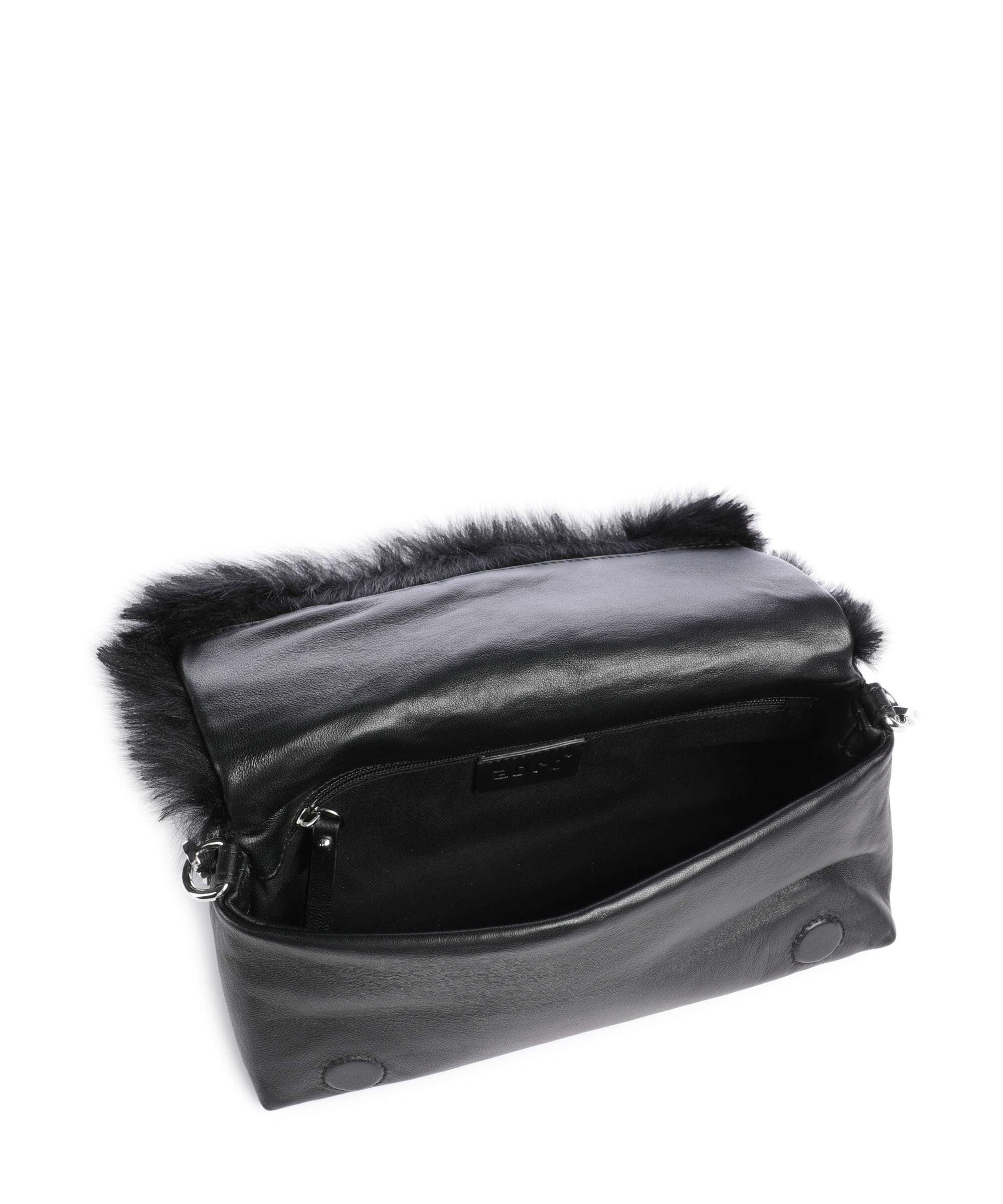 Abro Shearling Mila Shoulder bag black/nickel - Image 7
