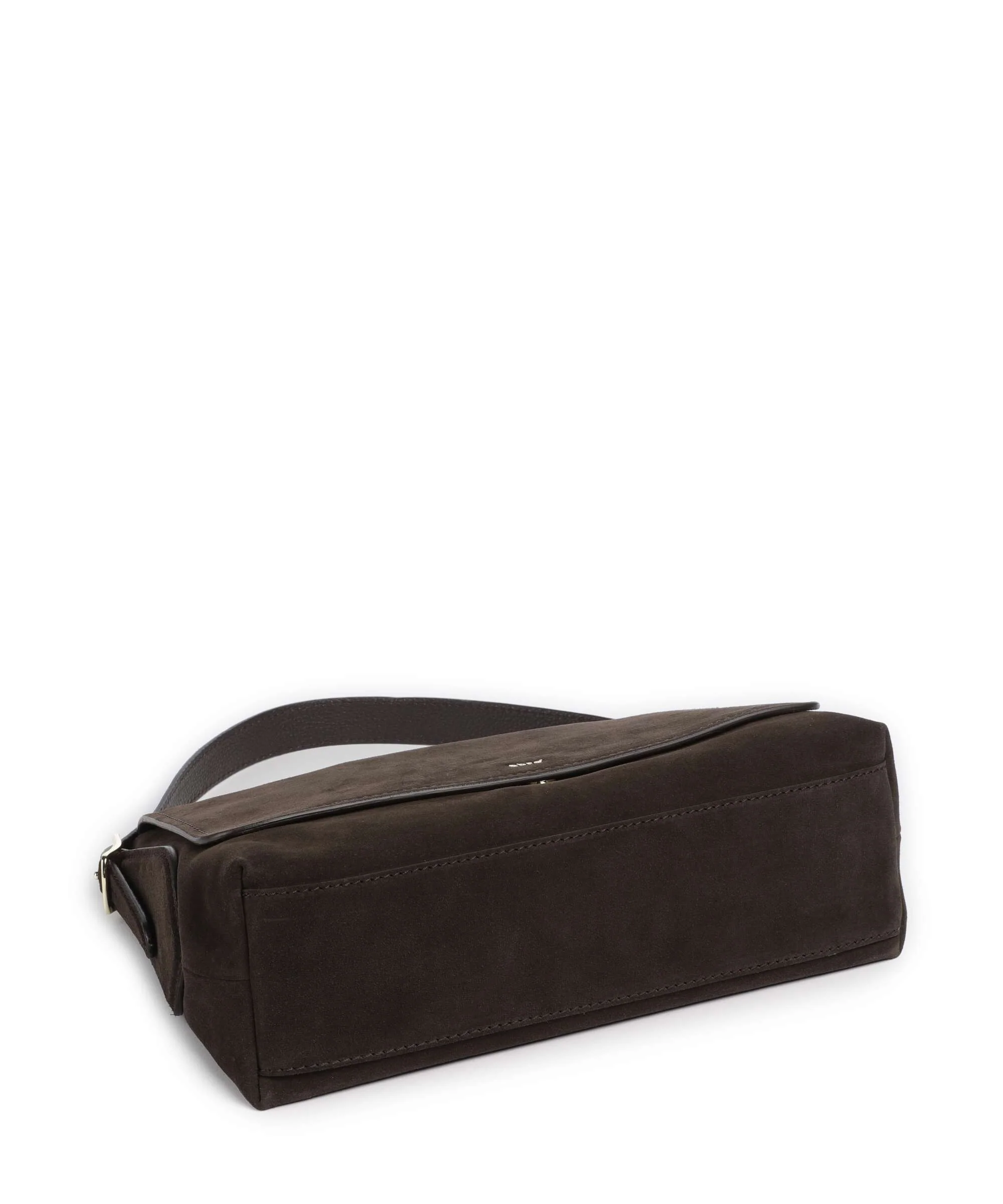 Abro Suede Carina Hobo bag dark brown - Image 5