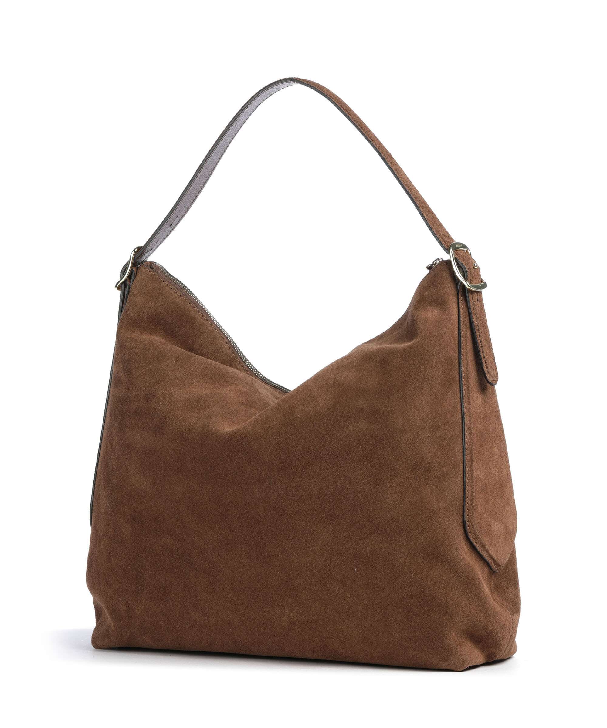Abro Suede Carina Hobo bag wood - Image 2