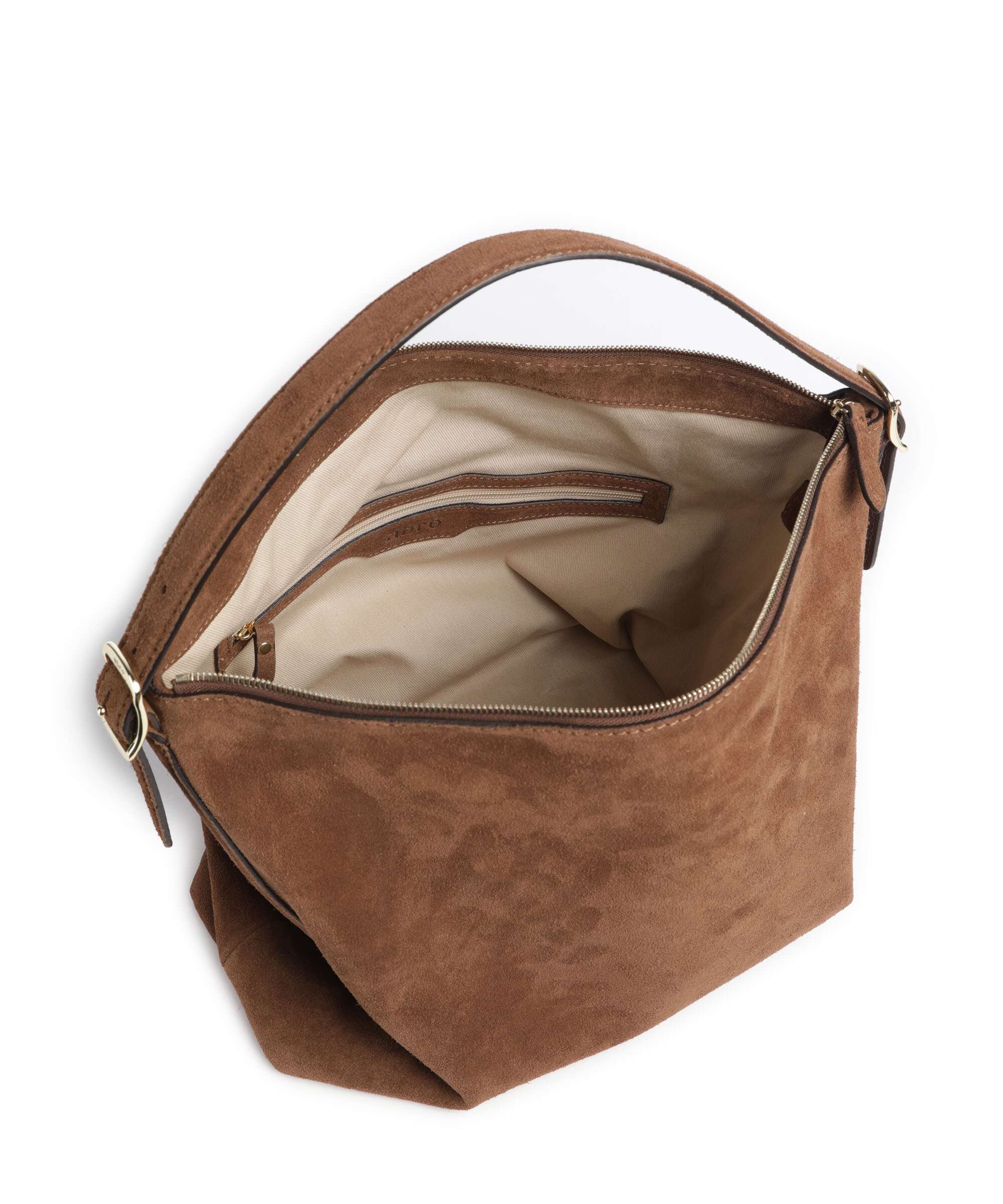 Abro Suede Carina Hobo bag wood - Image 5