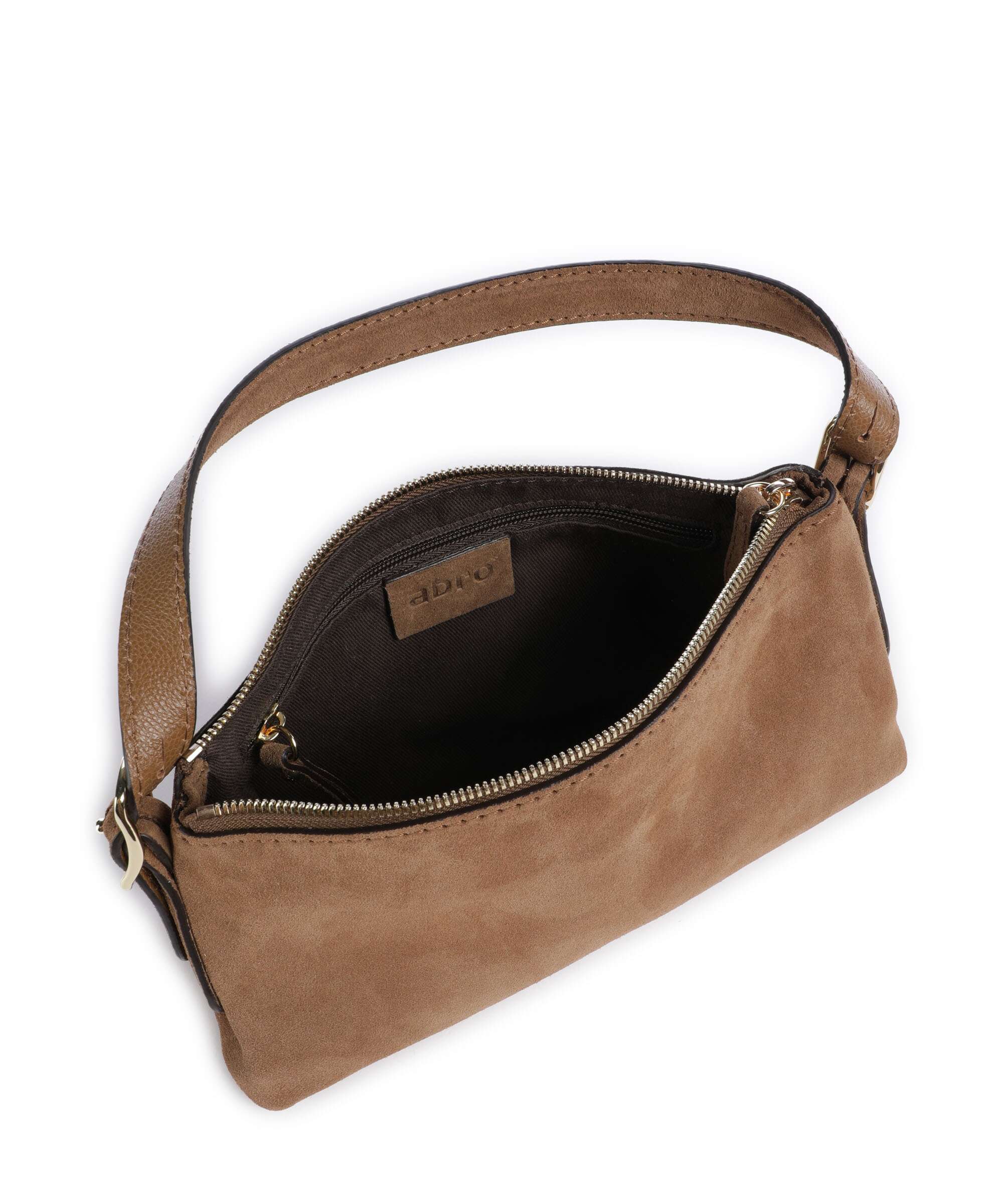 Abro Suede Carina Shoulder bag camel - Image 7