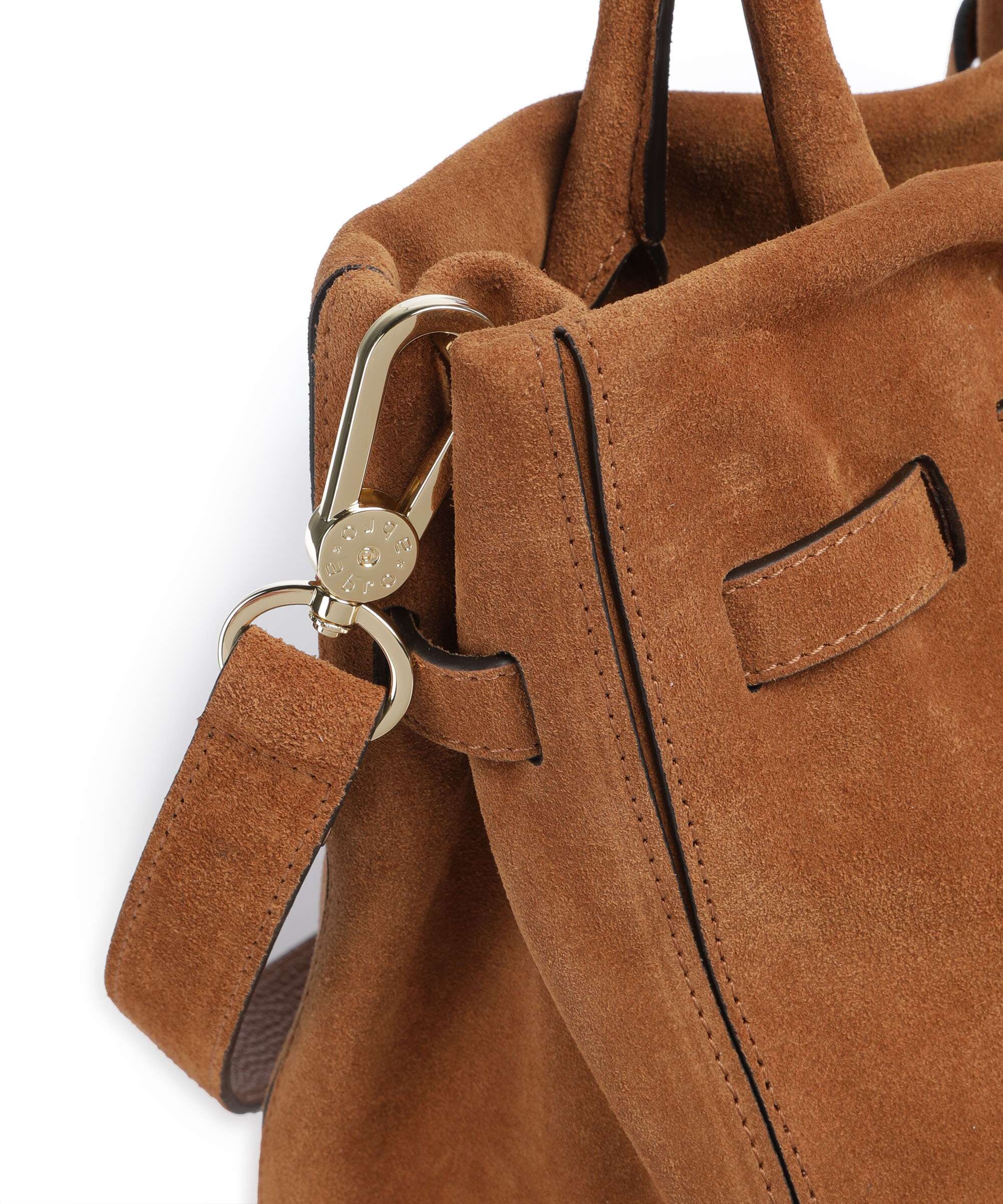 Abro Suede Jill Handbag cuoio - Image 4