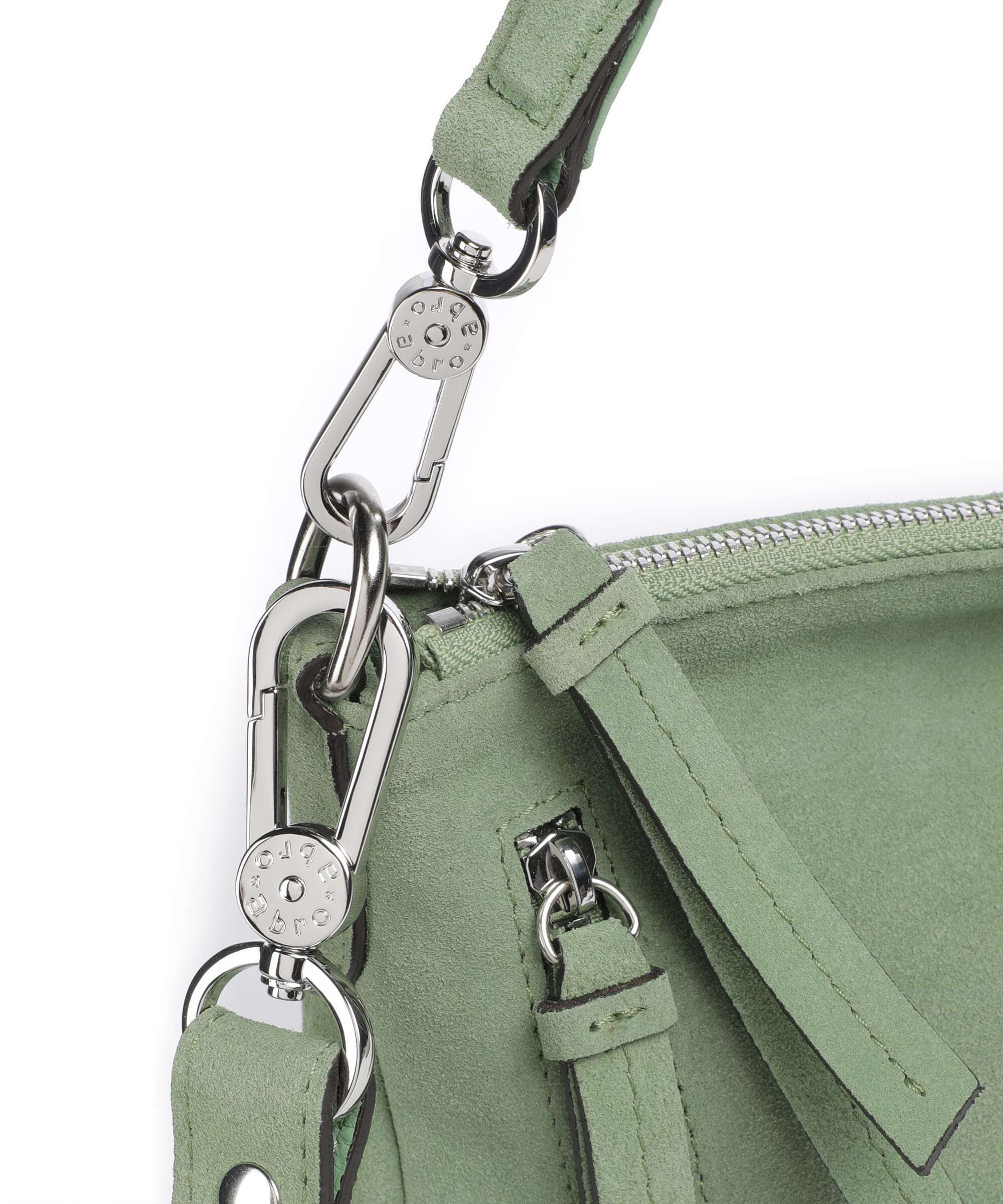 Abro Suede Juna Hobo bag green - Image 4