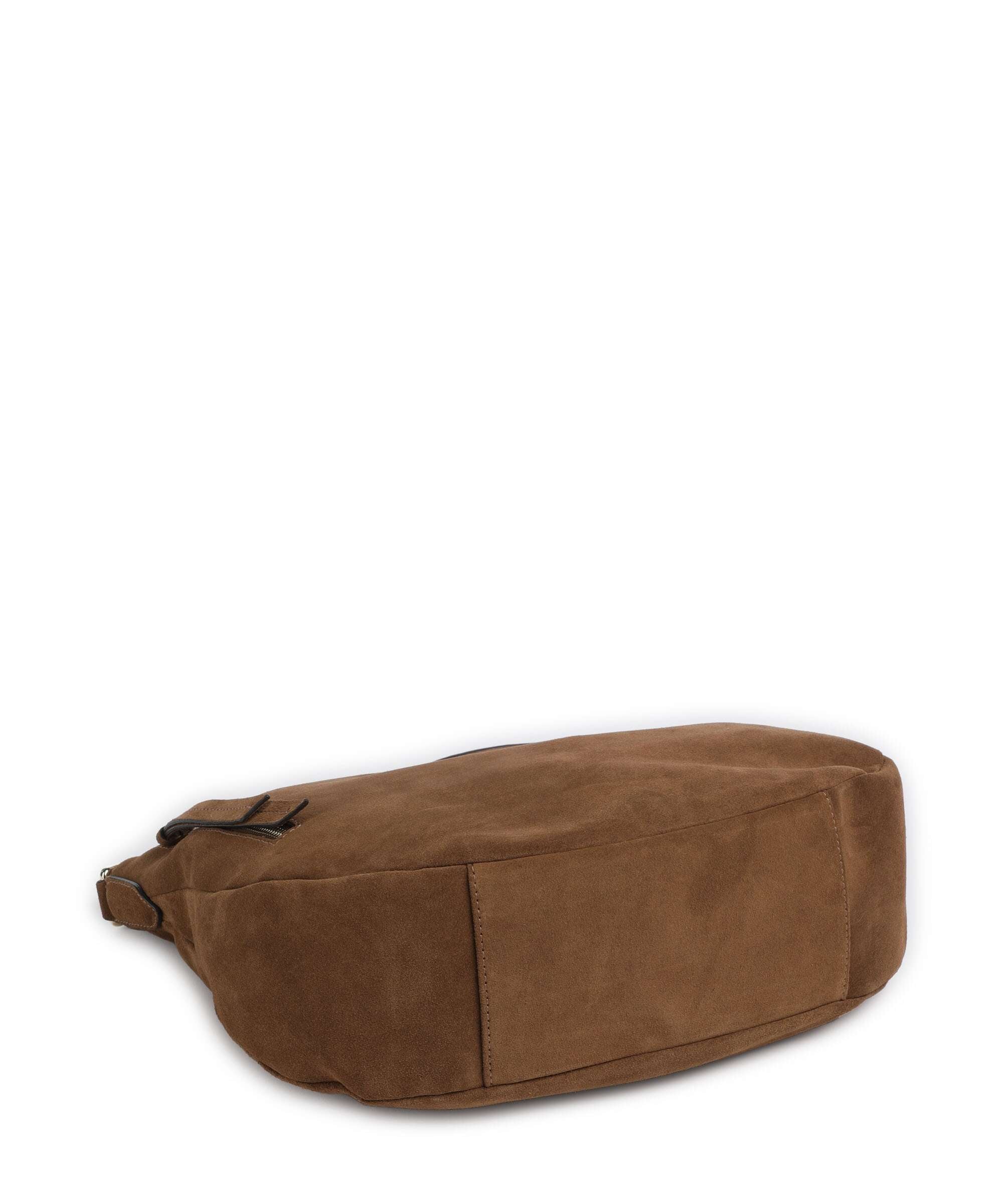 Abro Suede Juna Small Hobo bag camel - Image 5