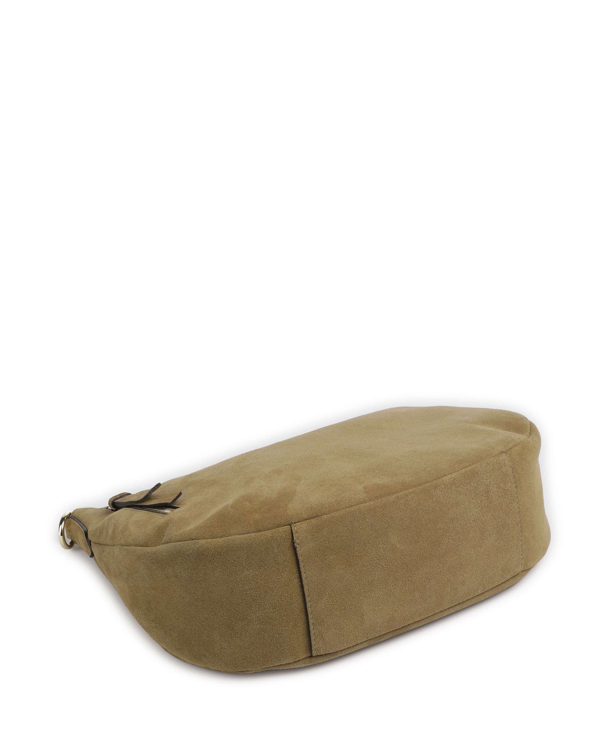 Abro Suede Juna Small Hobo bag mud - Image 5