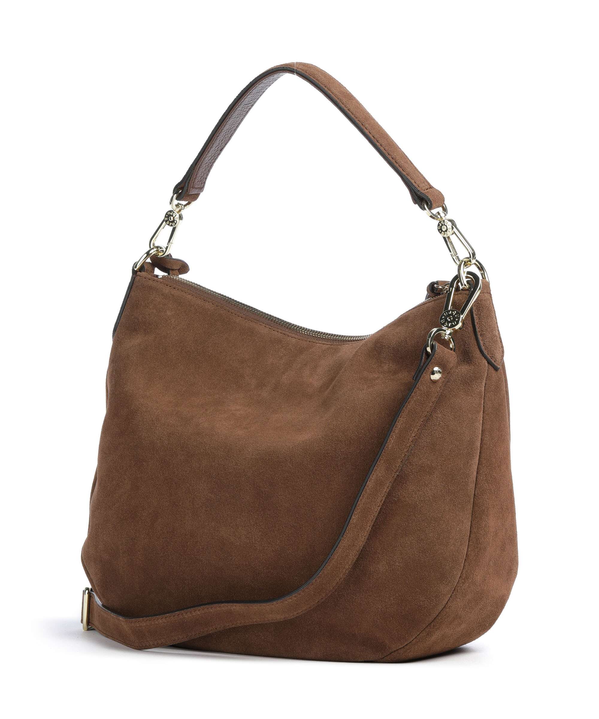 Abro Suede Juna Small Hobo bag wood - Image 2