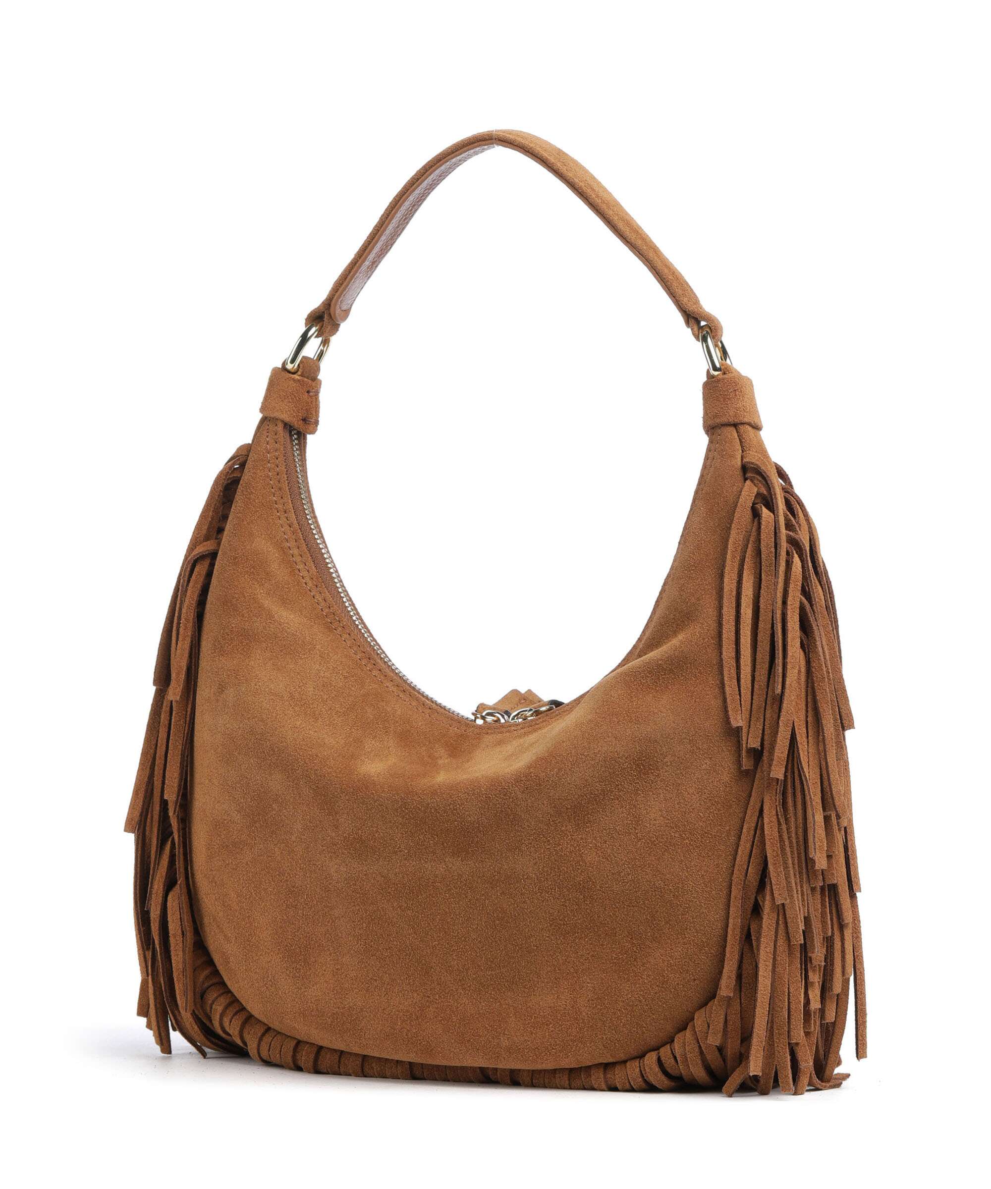 Abro Suede Nana Small Hobo bag cuoio - Image 2