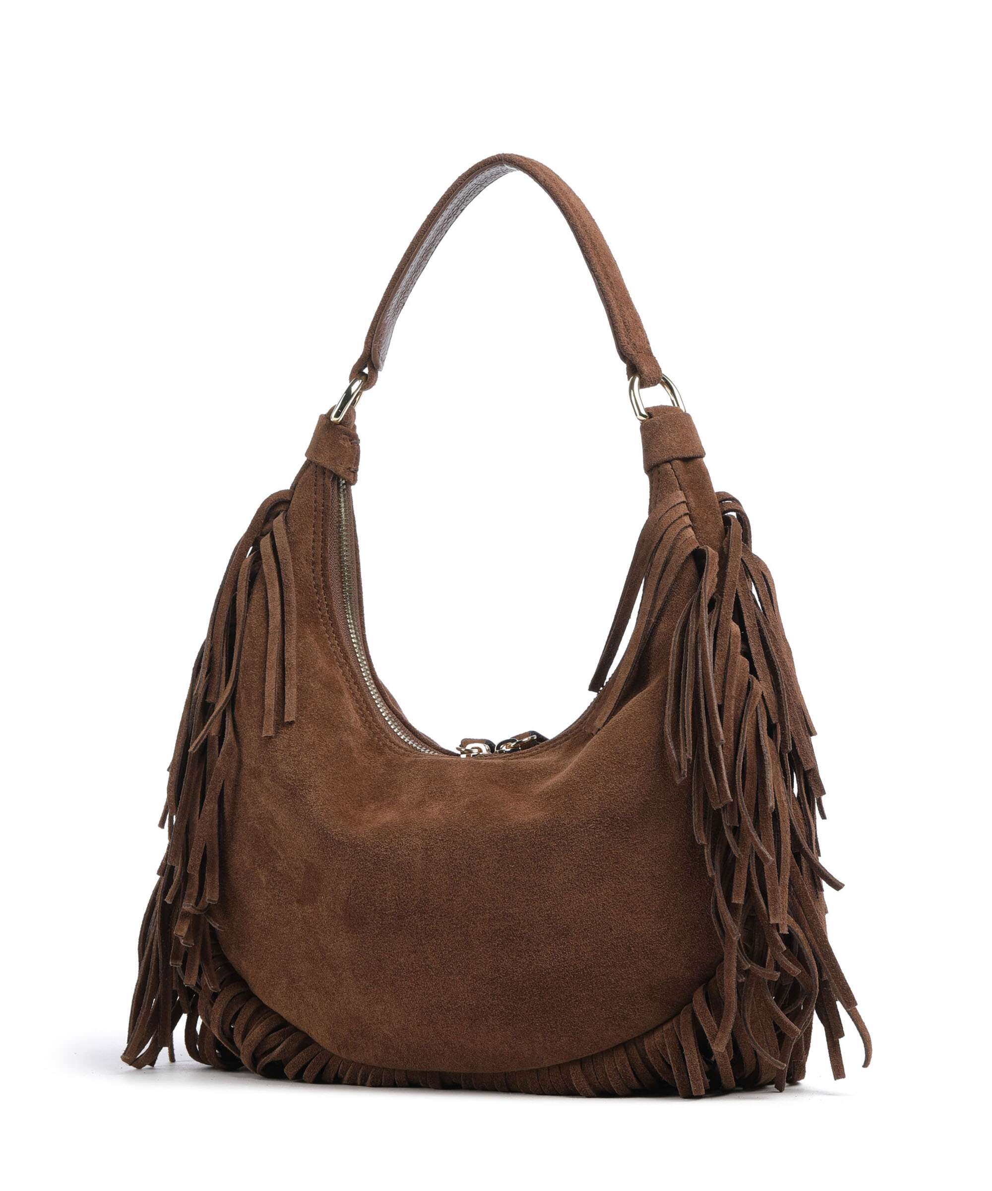 Abro Suede Nana Small Hobo bag wood - Image 2