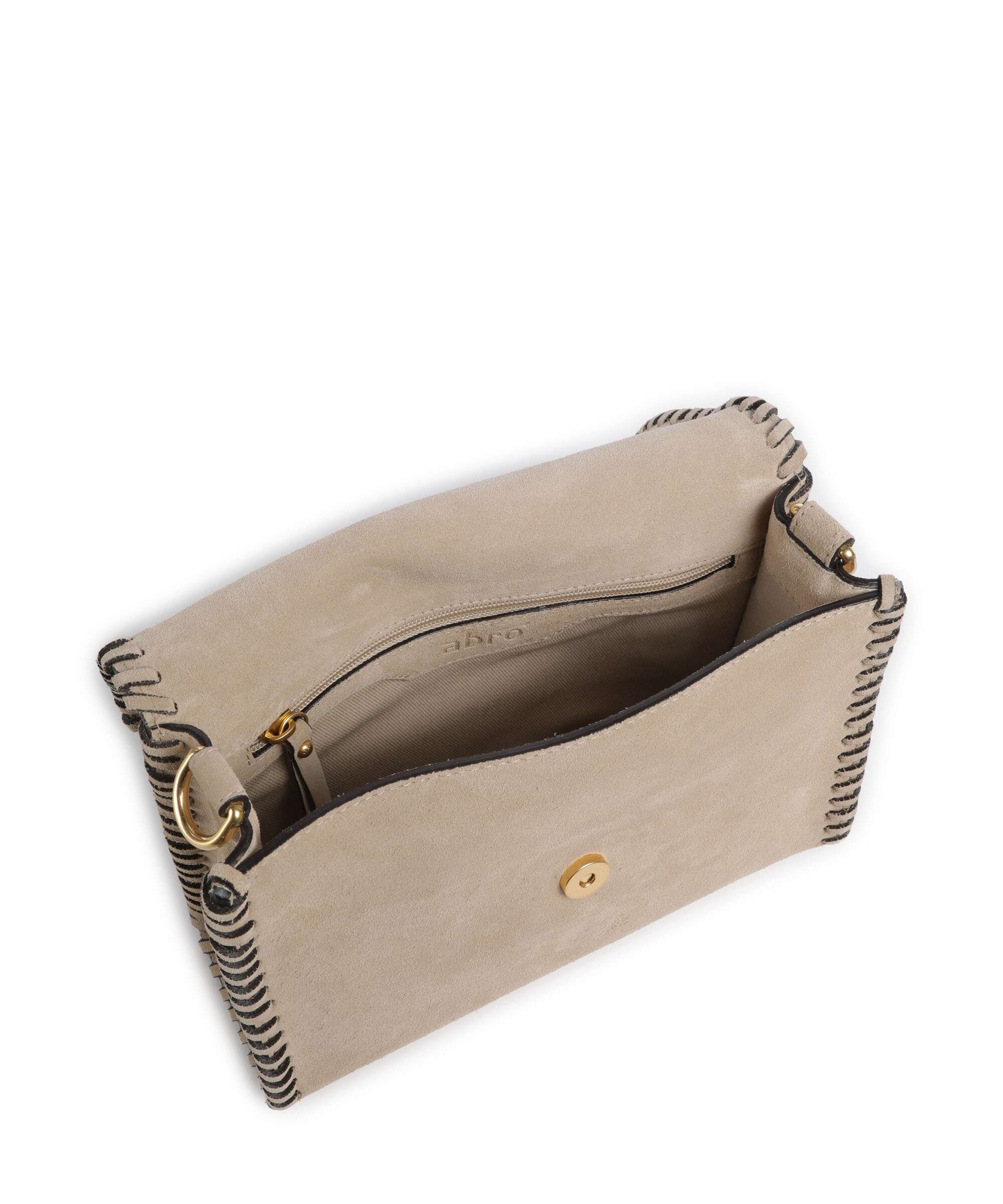 Abro Suede Temi Stitch Shoulder bag natural - Image 7