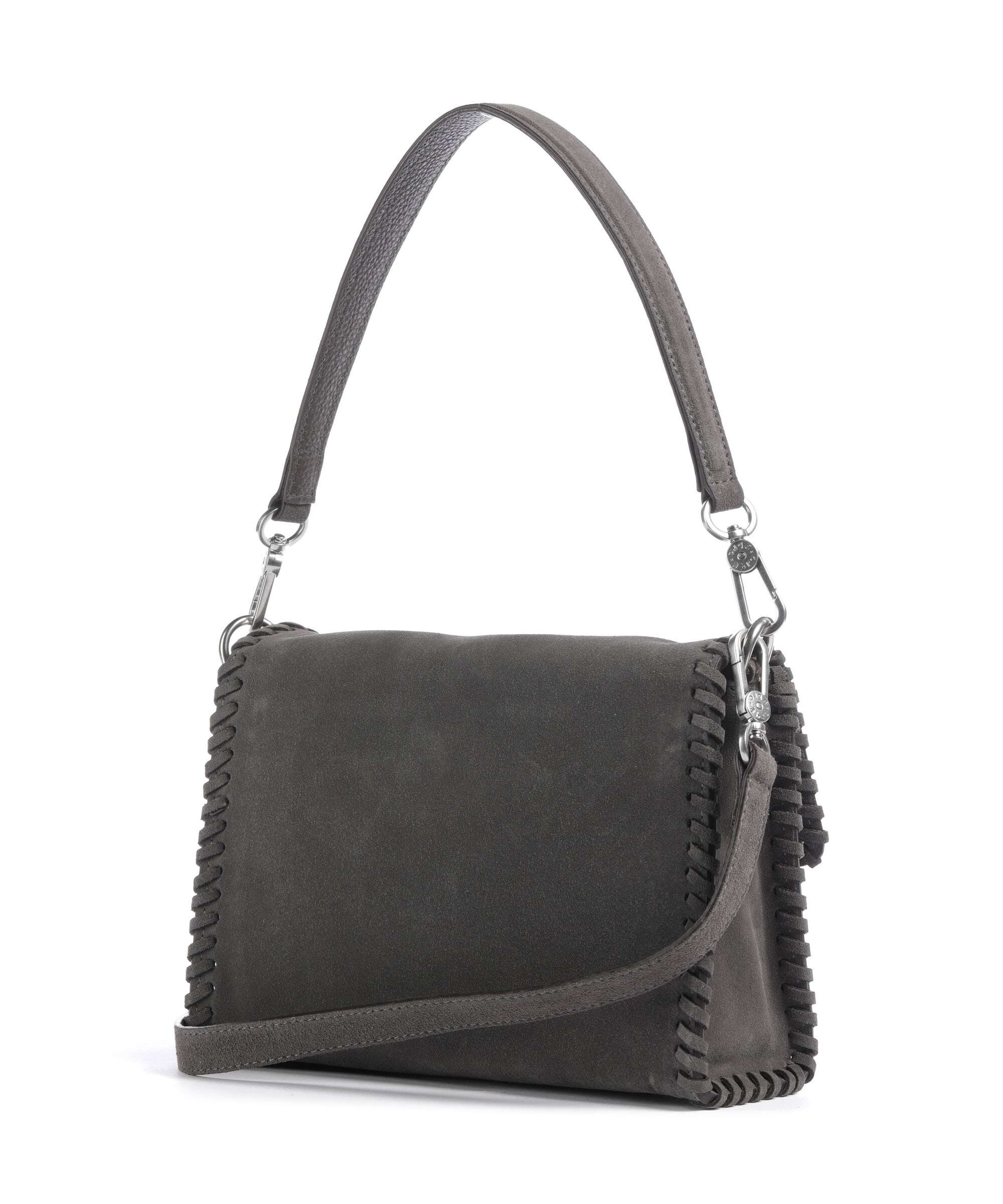 Abro Suede Temi Stitch Shoulder bag grey - Image 2