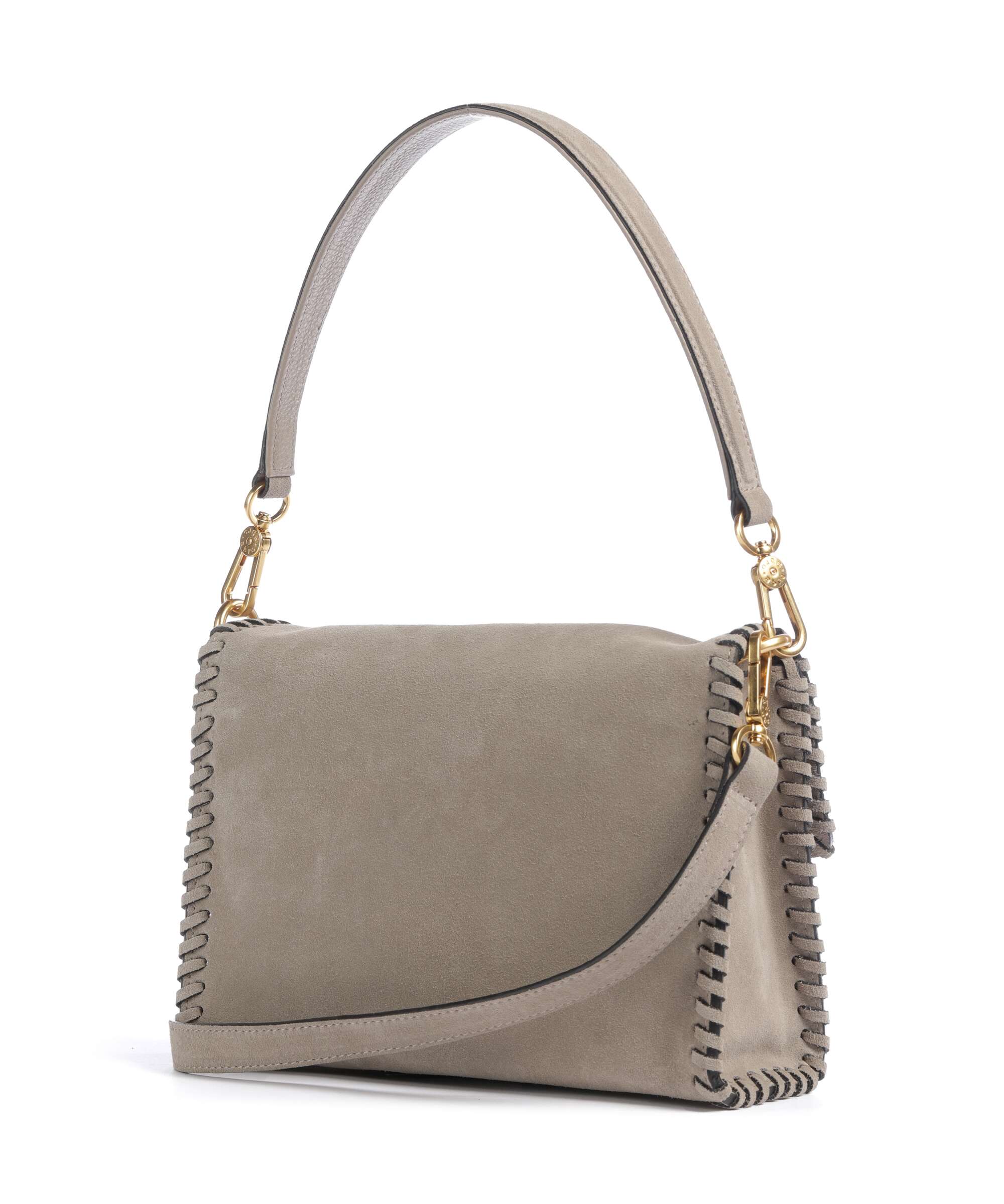 Abro Suede Temi Stitch Shoulder bag siena - Image 2
