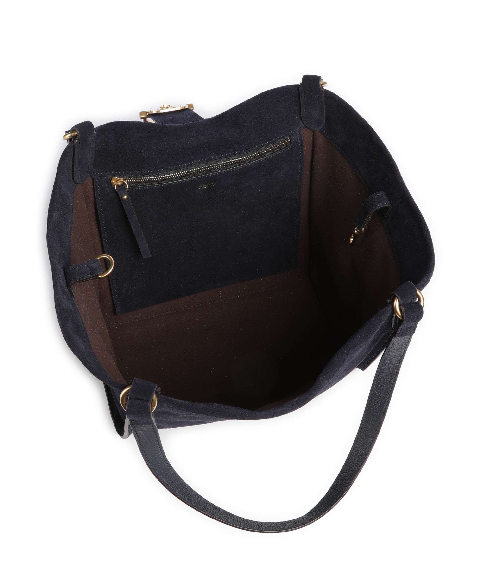 Abro Suede Temi Tote bag navy - Image 6