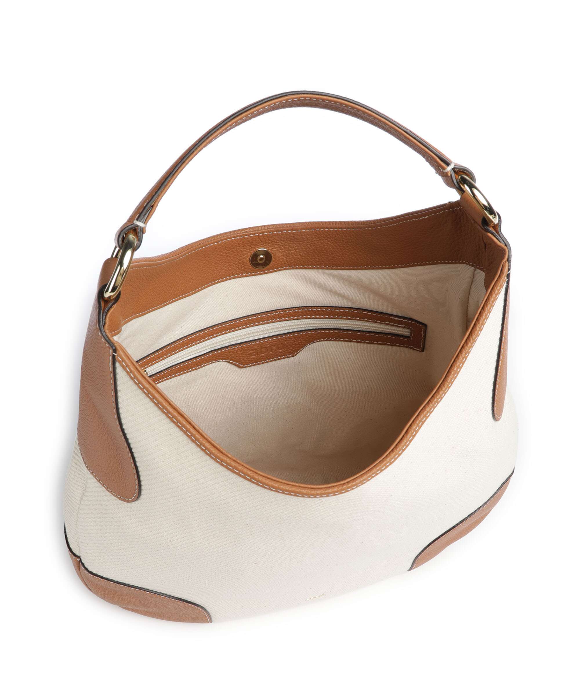Abro Super Drill Open Air Hobo bag ivory/cuoio - Image 6