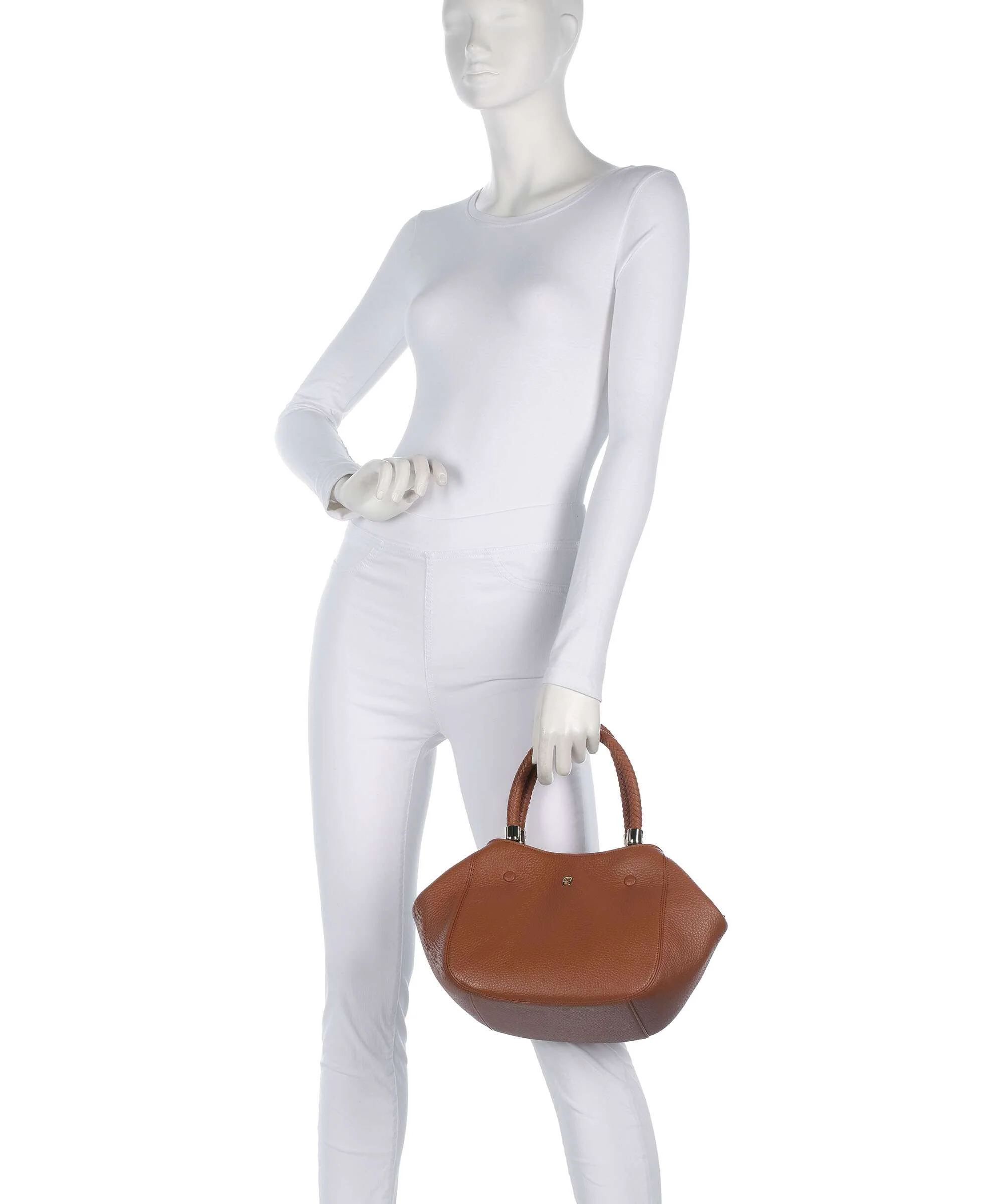 Aigner Carré Soft M Handbag cognac brown - Image 3