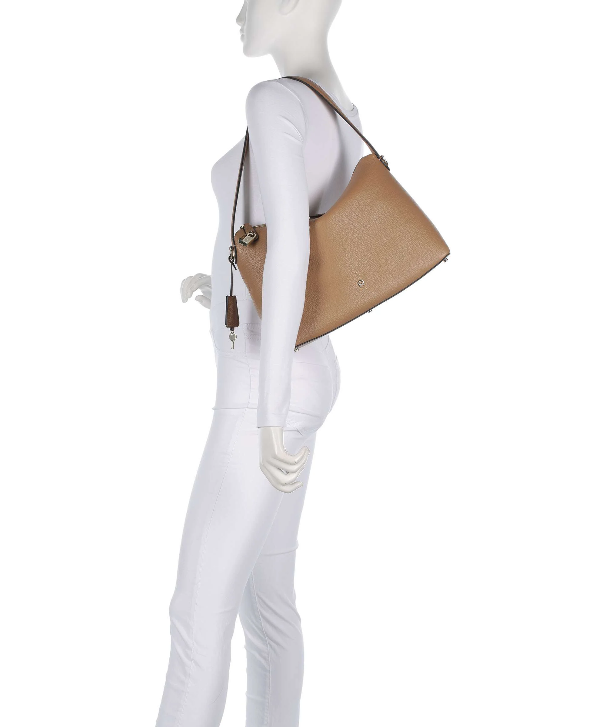 Aigner Delia M Hobo bag oat beige - Image 3