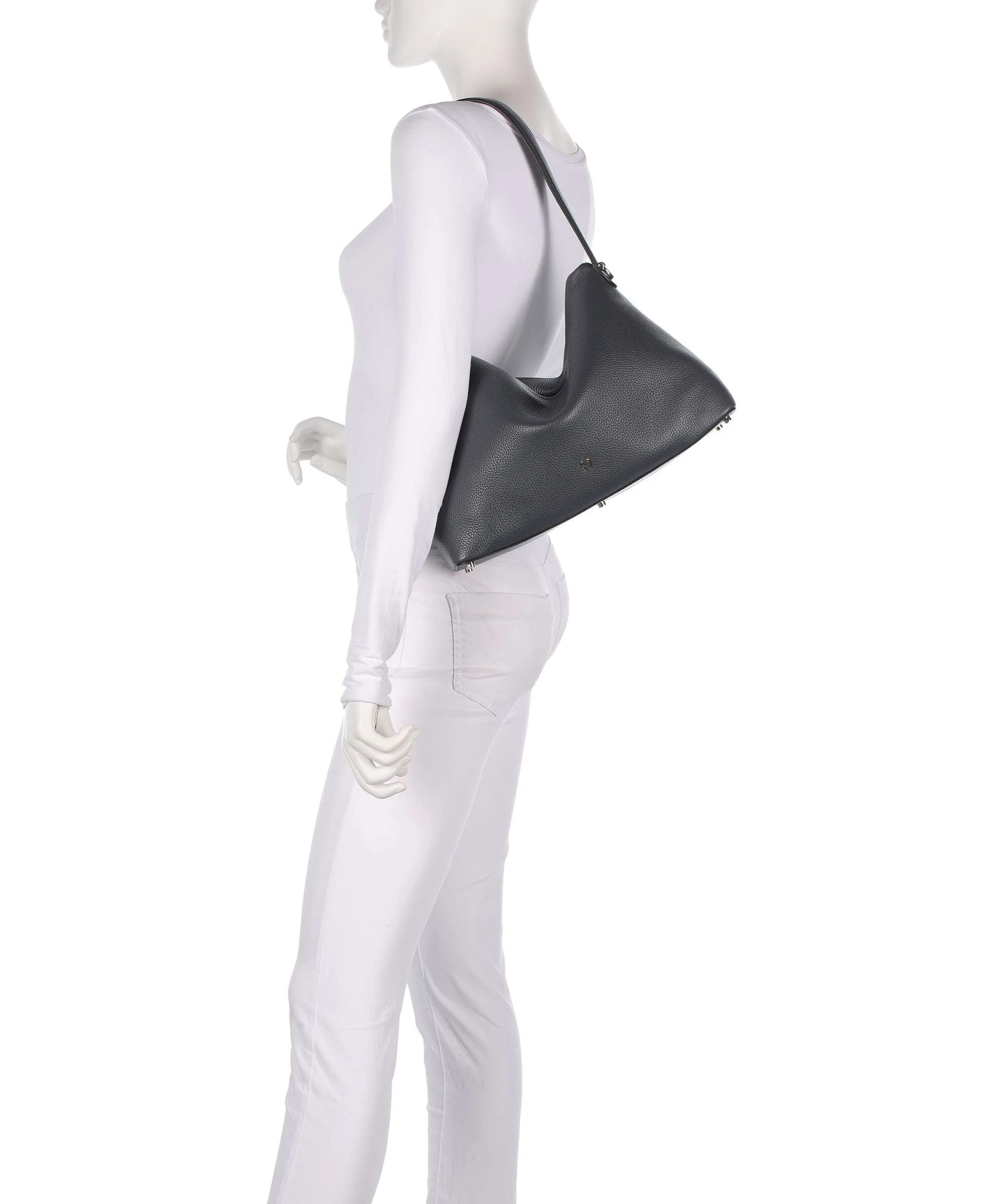 Aigner Delia M Hobo bag night grey - Image 3