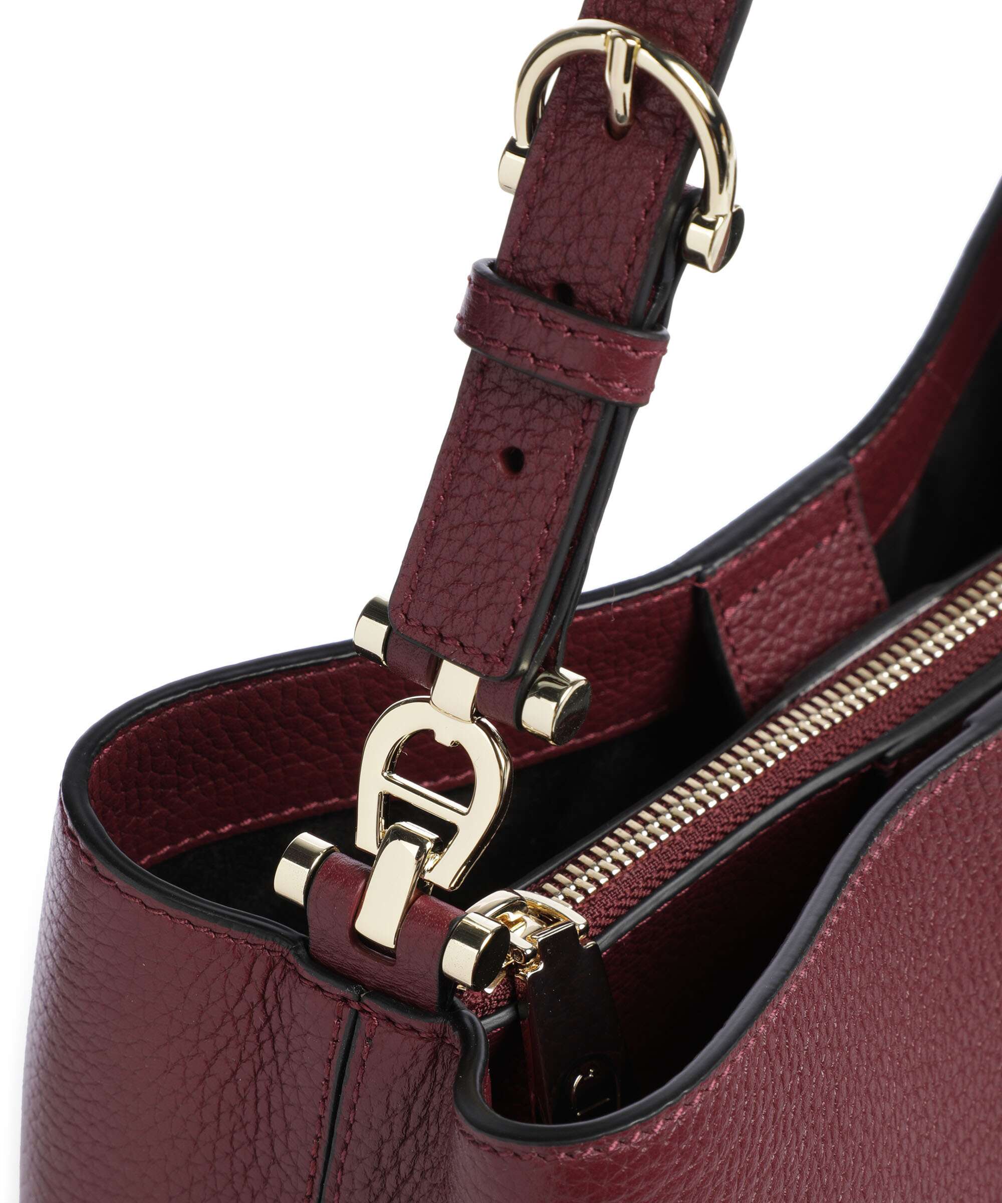Aigner Delia M Hobo bag burgundy - Image 4