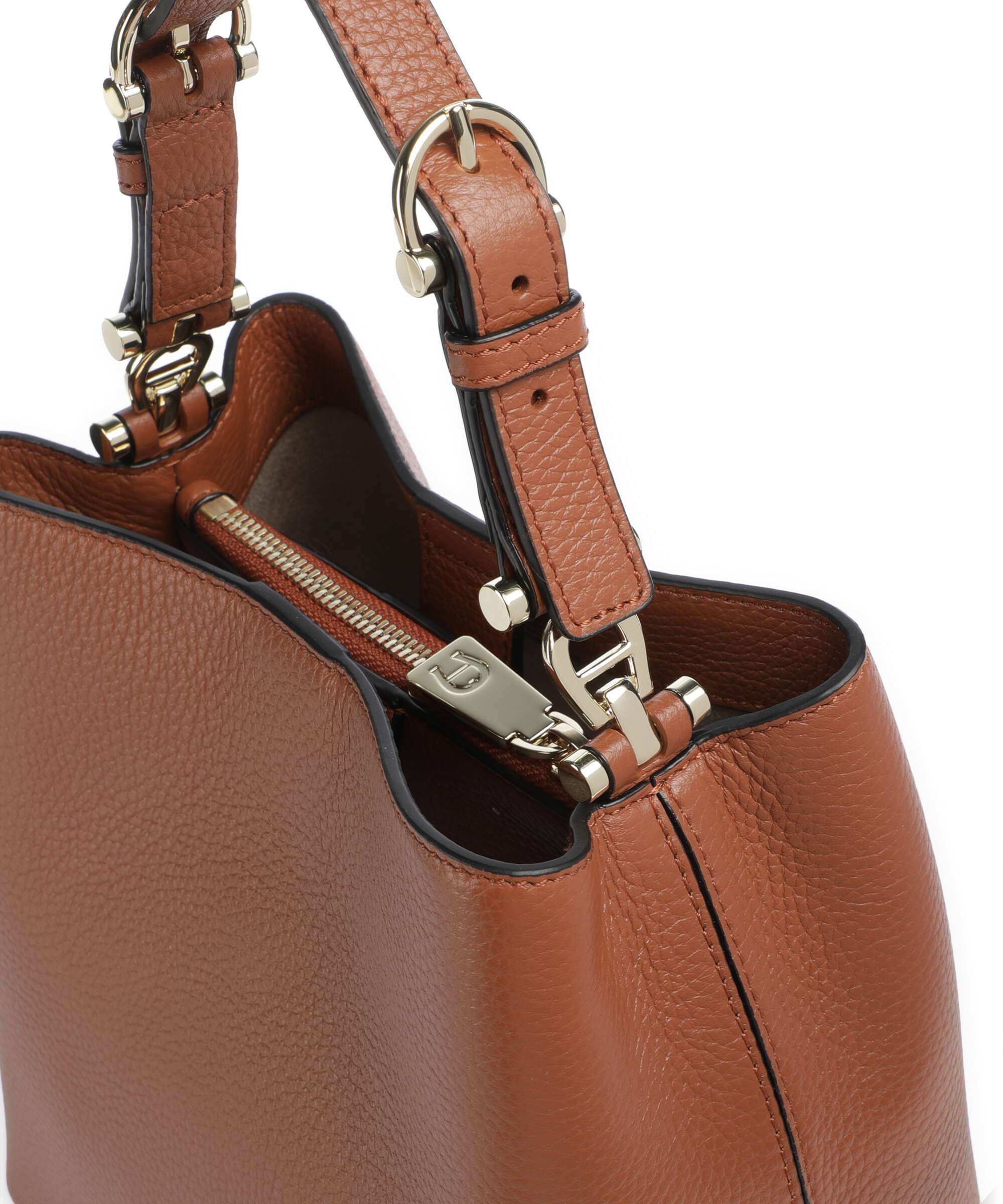 Aigner Delia S Bucket bag cognac brown - Image 4