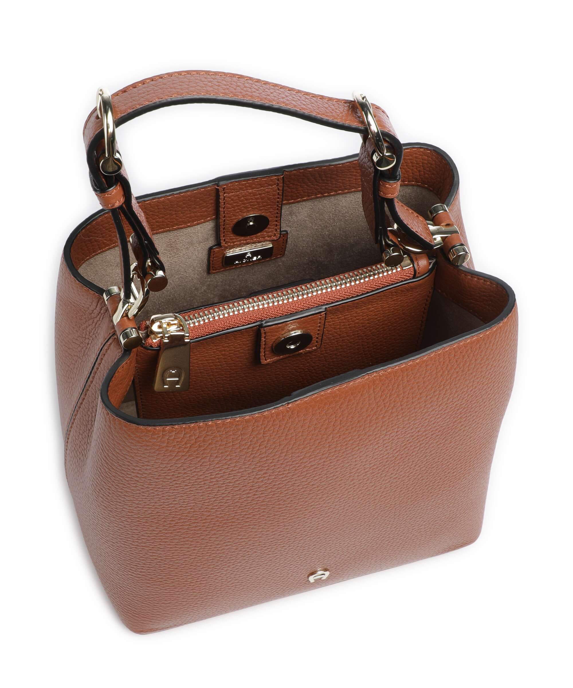 Aigner Delia S Bucket bag cognac brown - Image 6