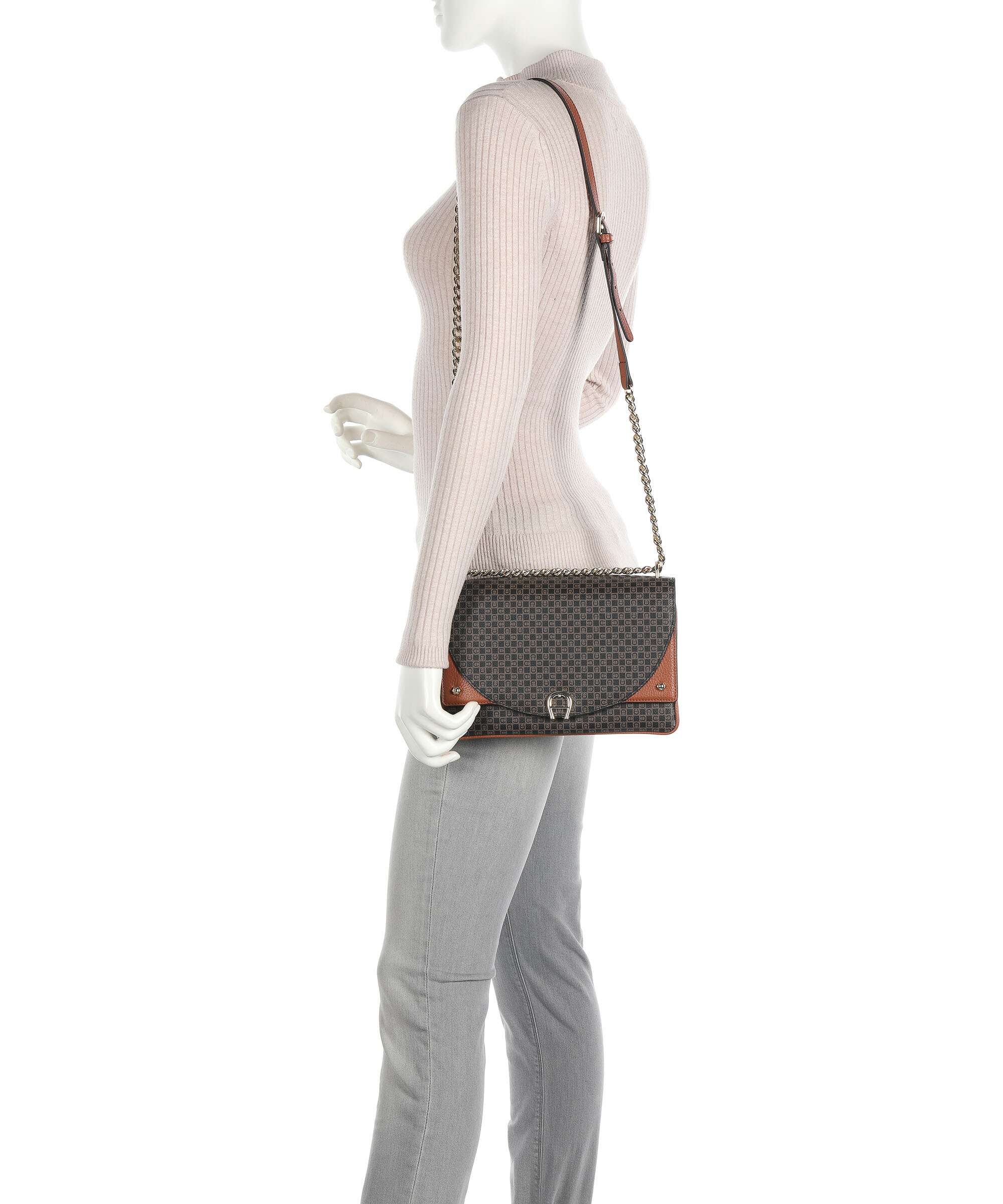Aigner Diadora S Shoulder bag cognac brown - Image 3