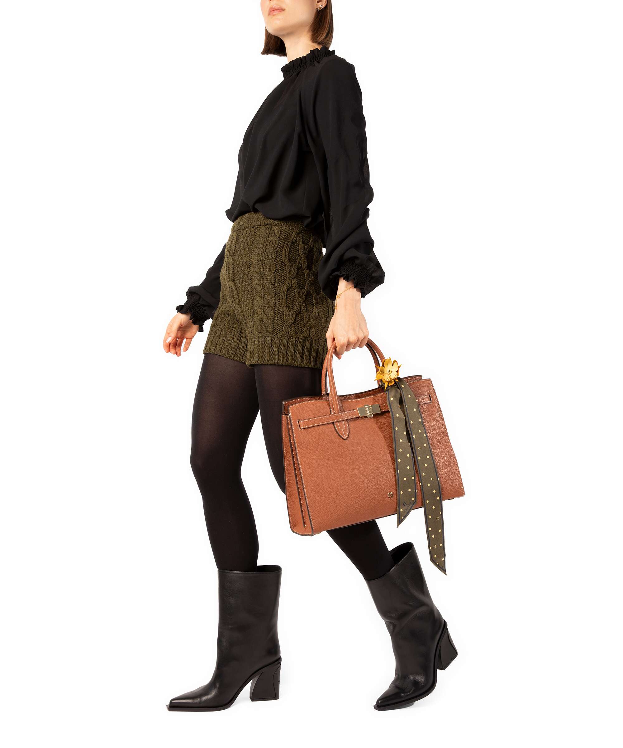 Aigner Farah L Handbag cognac brown - Image 4