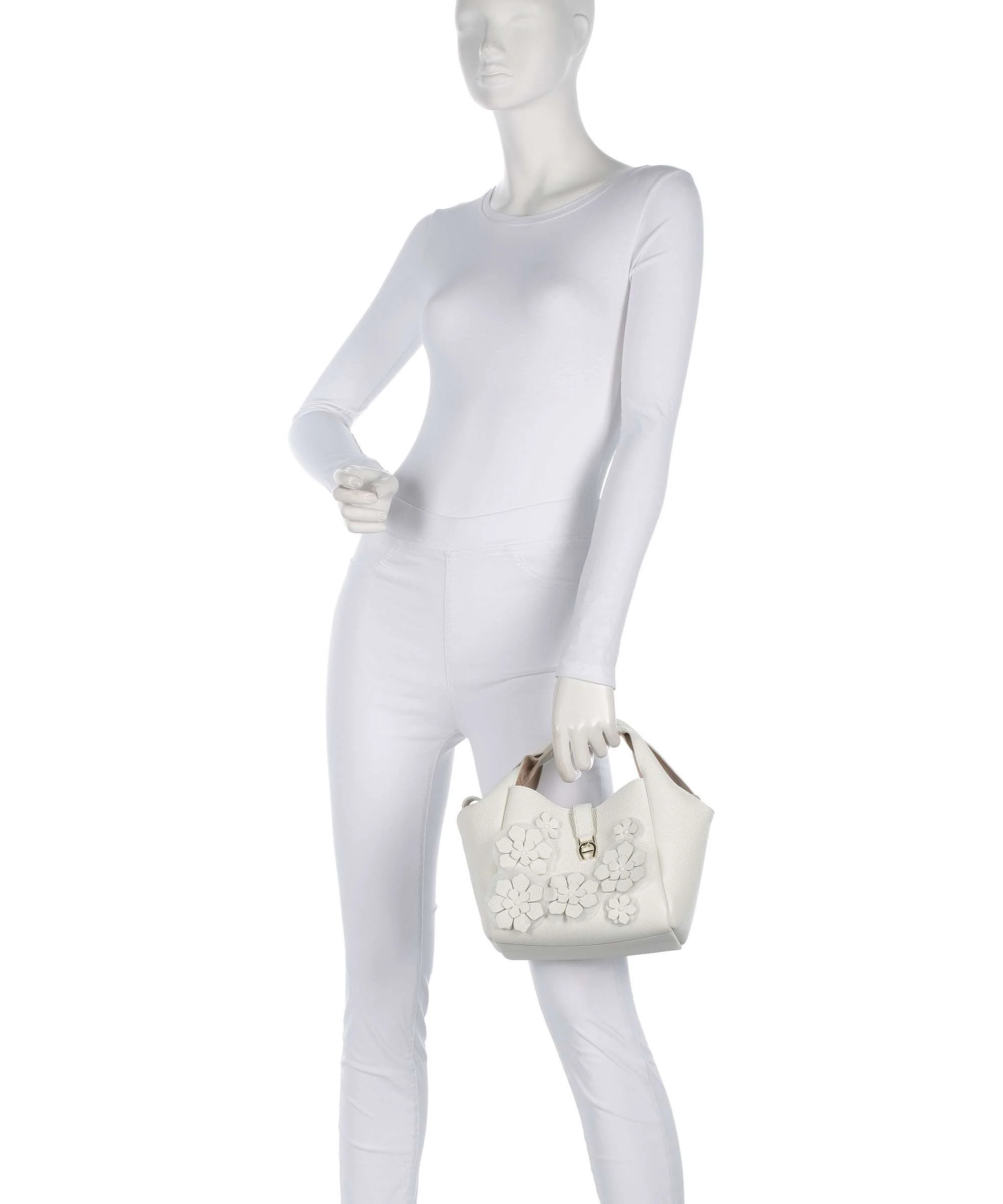 Aigner Zaira S Handbag cotton white - Image 3