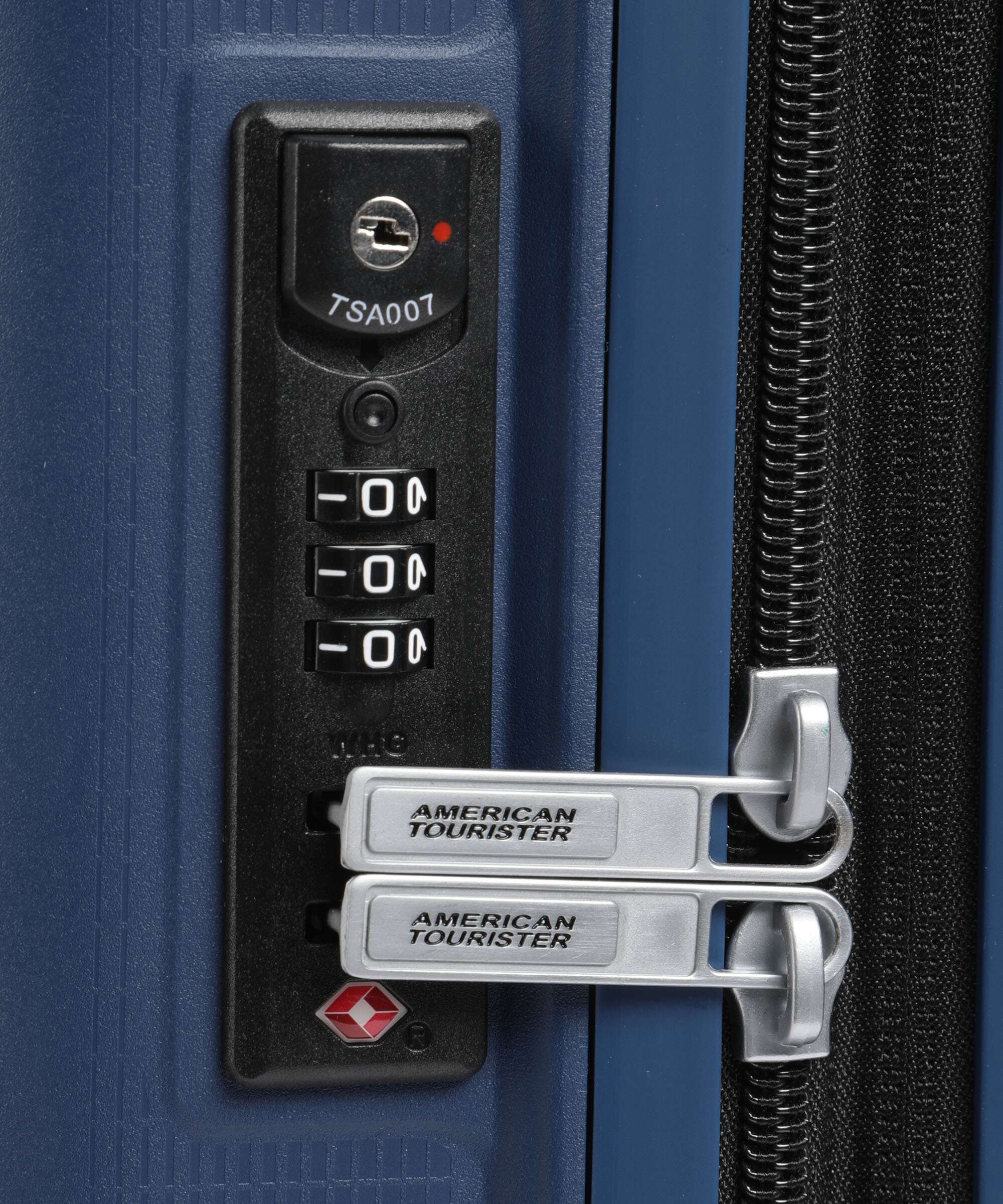 American Tourister Aerostep Spinner (4 wheels) navy blue - Image 3