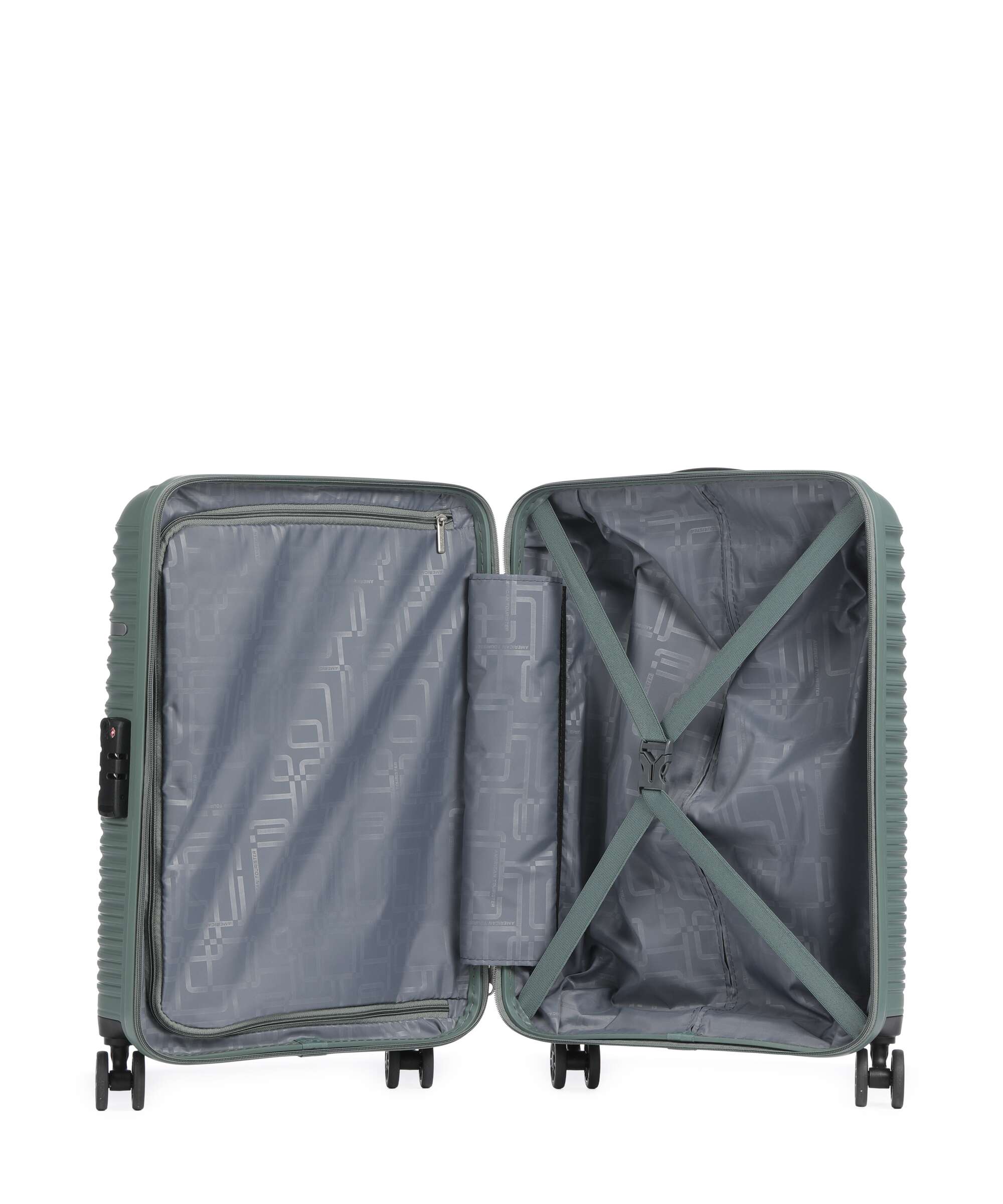 American Tourister Liftoff Spinner (4 wheels) dark olive - Image 5