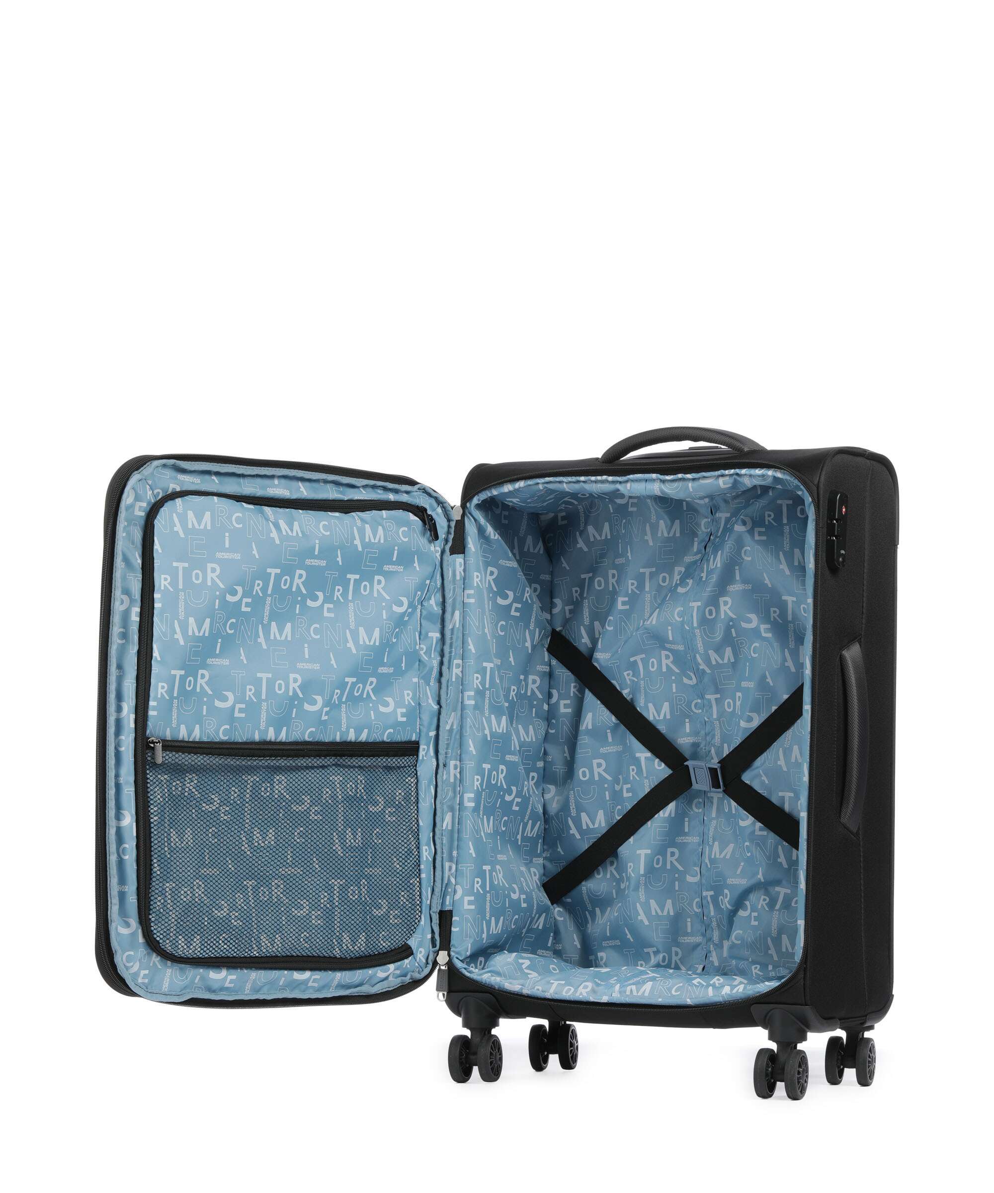 American Tourister Pulsonic Spinner (4 wheels) asphalt black - Image 6