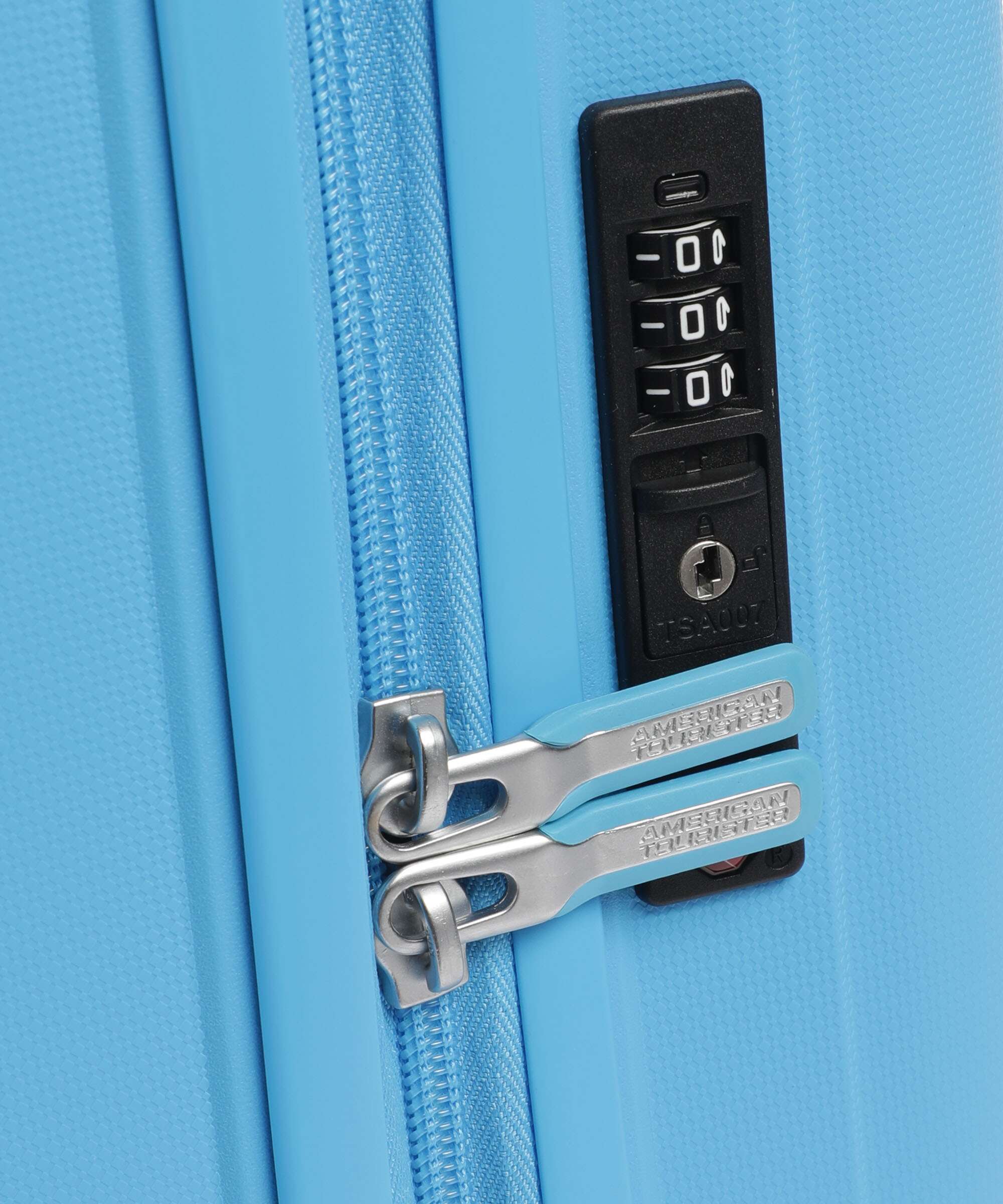 American Tourister Rejoy Spinner (4 wheels) azure blue - Image 3