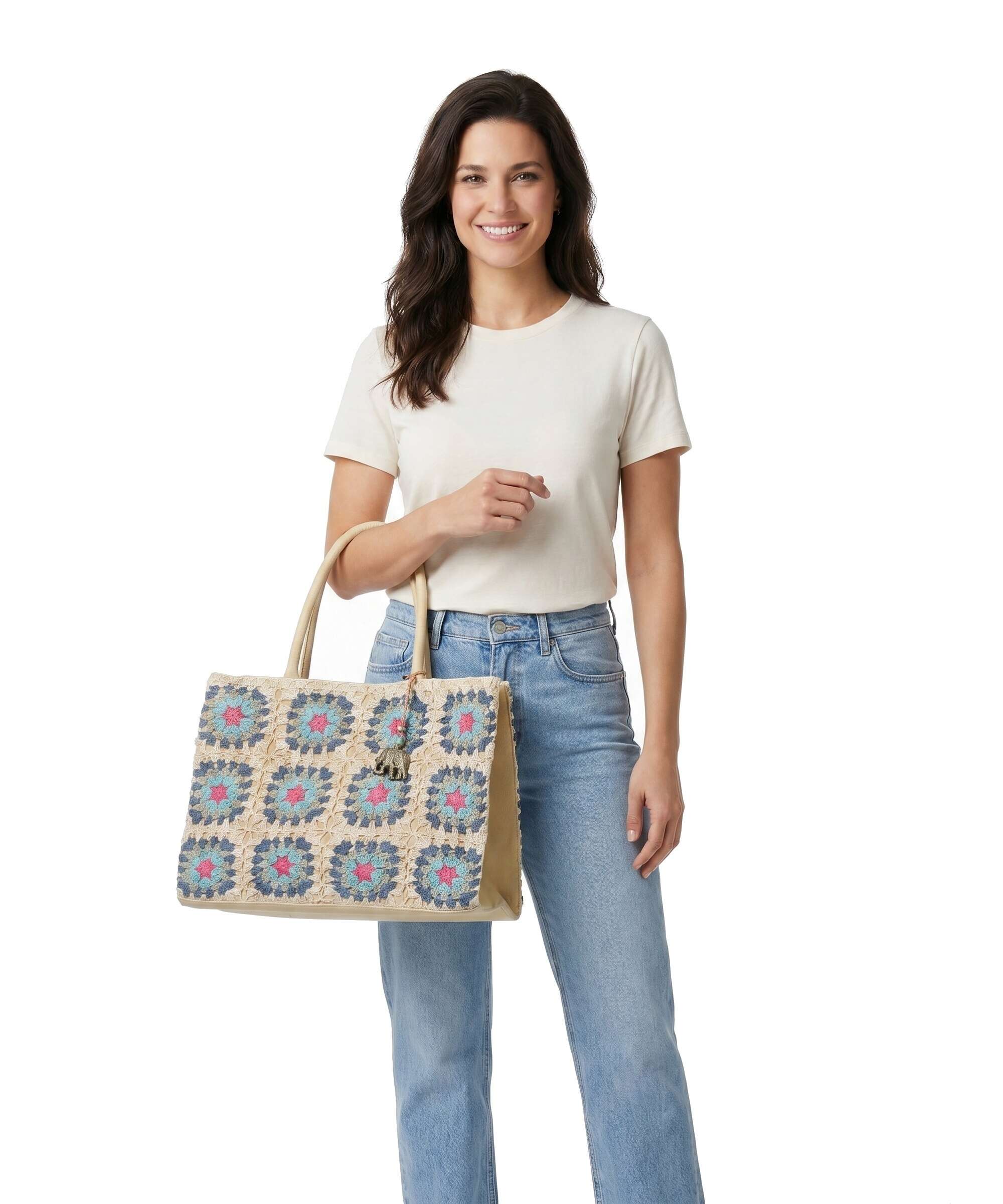 Anokhi Tote bag blue - Image 3