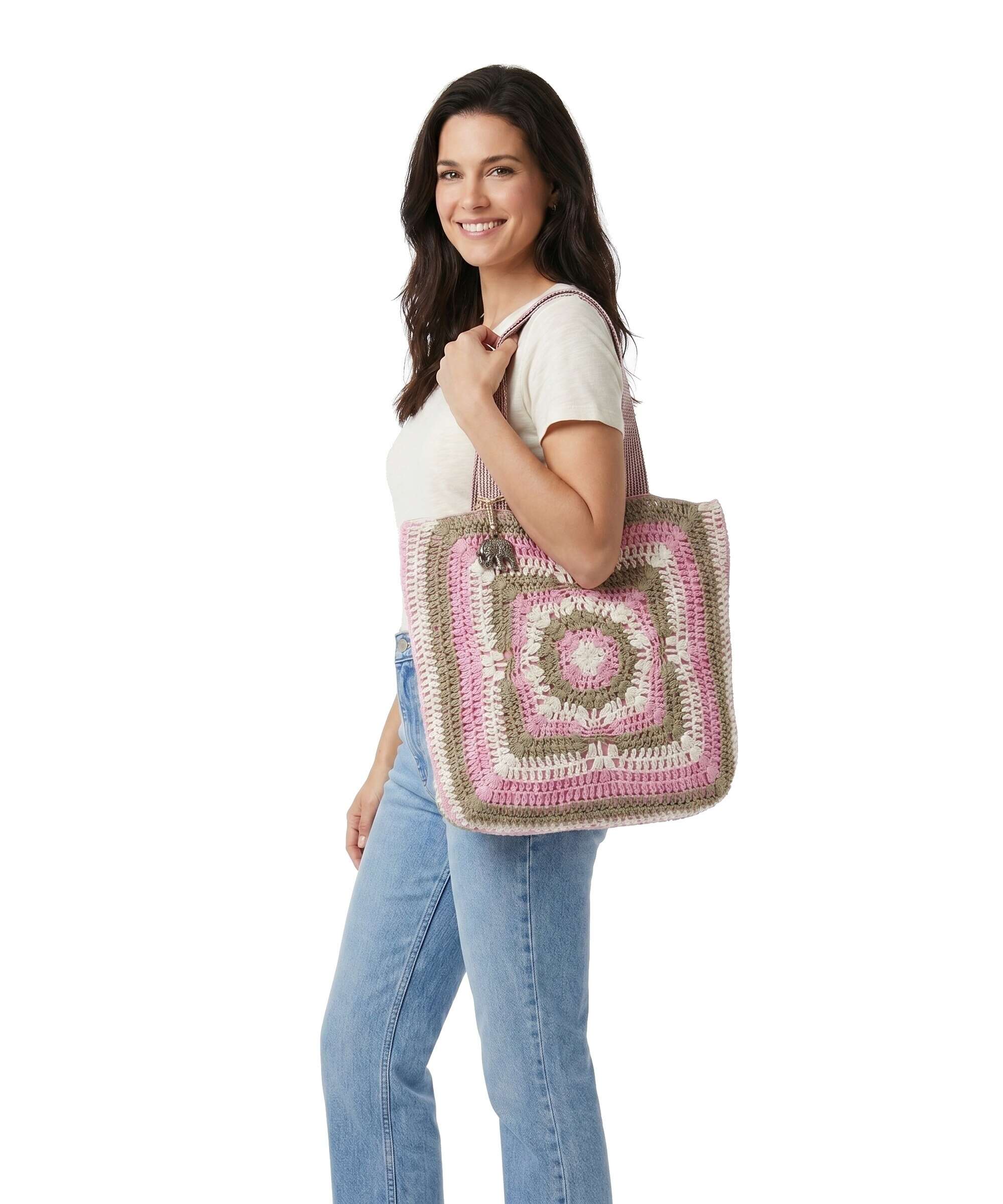 Anokhi Tote bag pink - Image 3