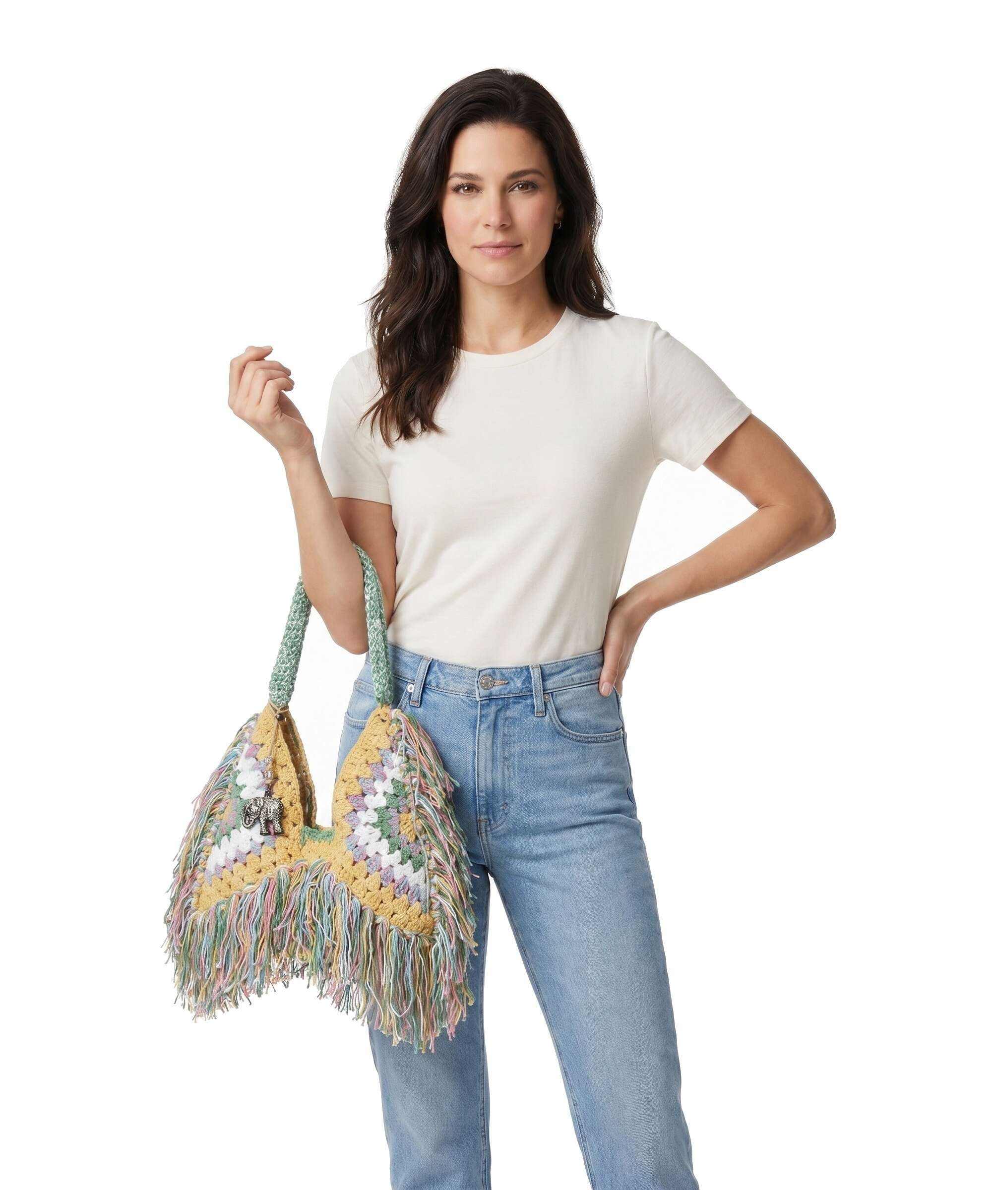 Anokhi Tote bag olive - Image 3