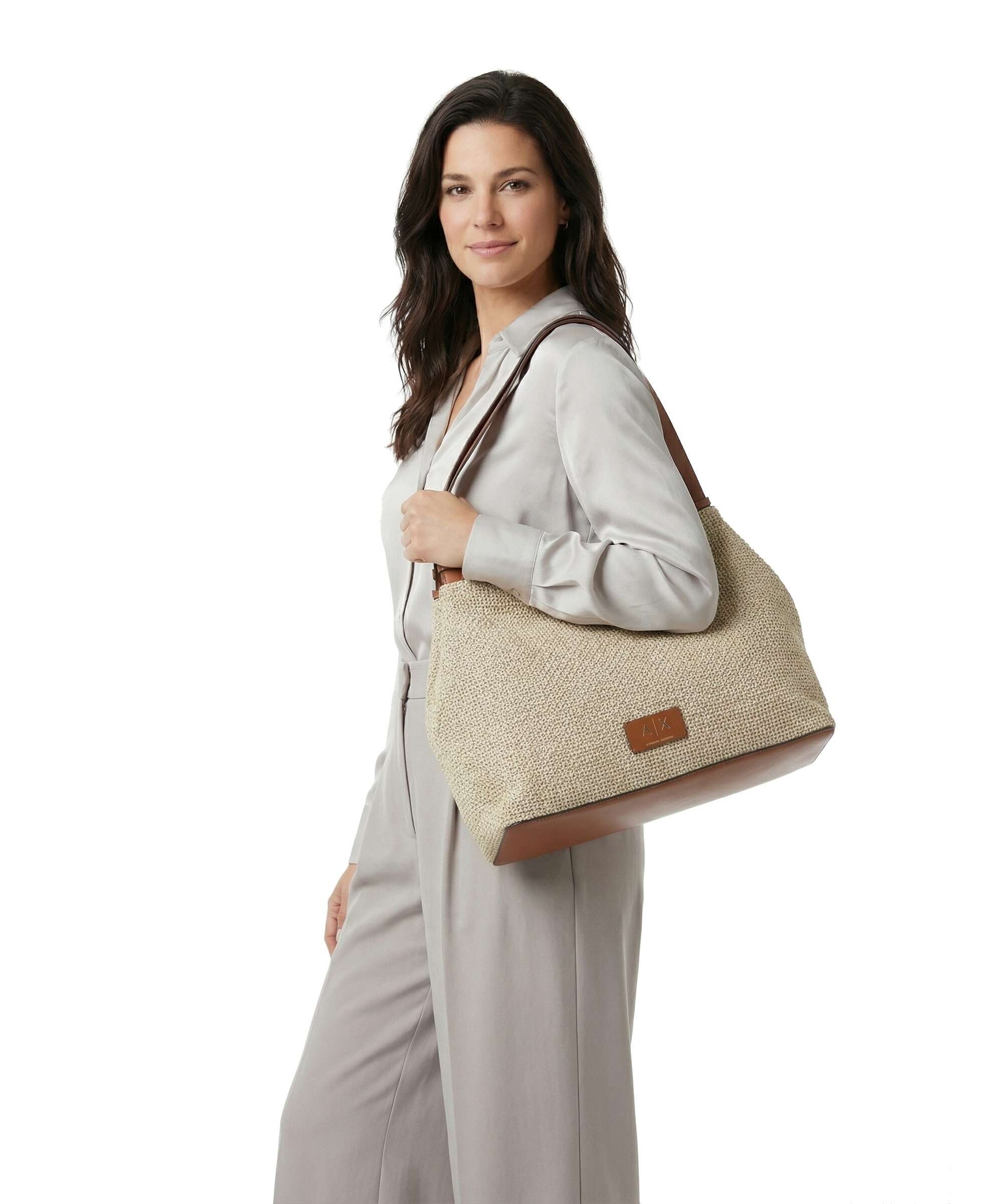 Armani Exchange Alice M Hobo bag natural/saline clay - Image 3