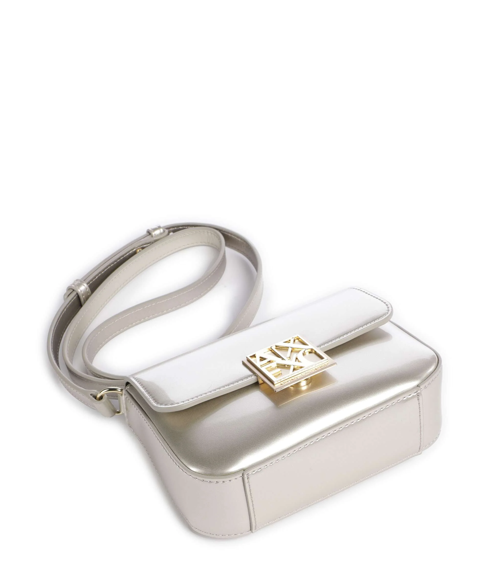 Armani Exchange Amy S Crossbody bag light gold - Image 5