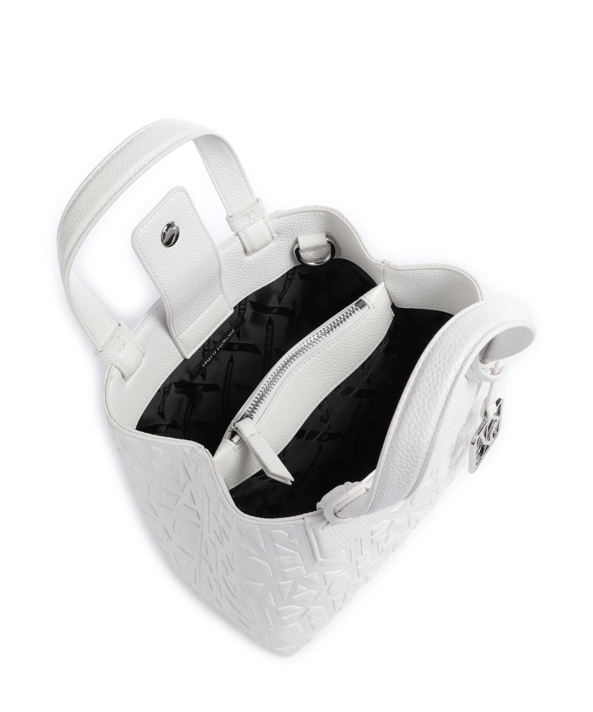 Armani Exchange Liz Monogram S Handbag off white - Image 5