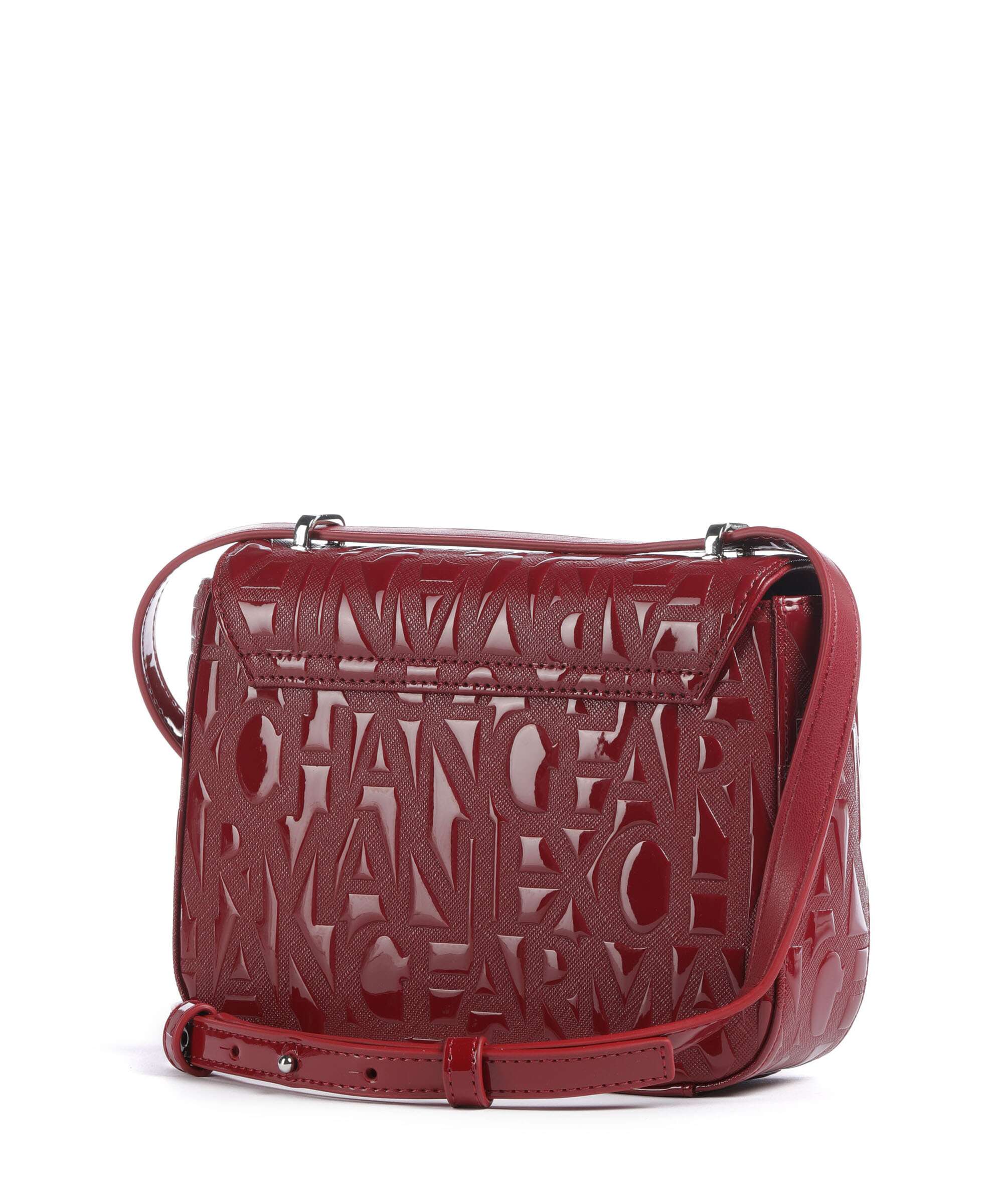 Armani Exchange Liz Patent Crossbody bag red dahlia - Image 2