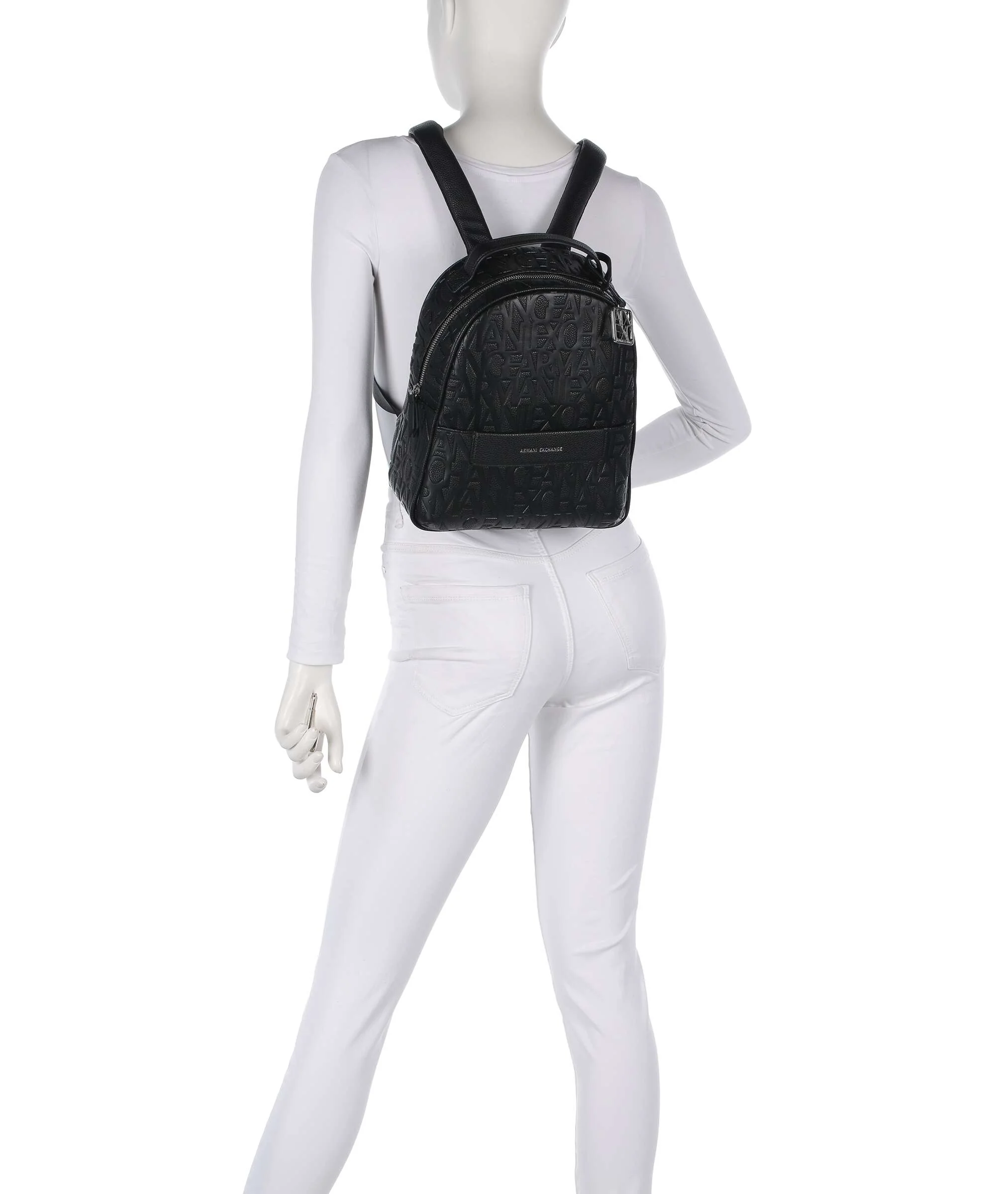 Armani Exchange Liz Pebble S Backpack black - Image 3